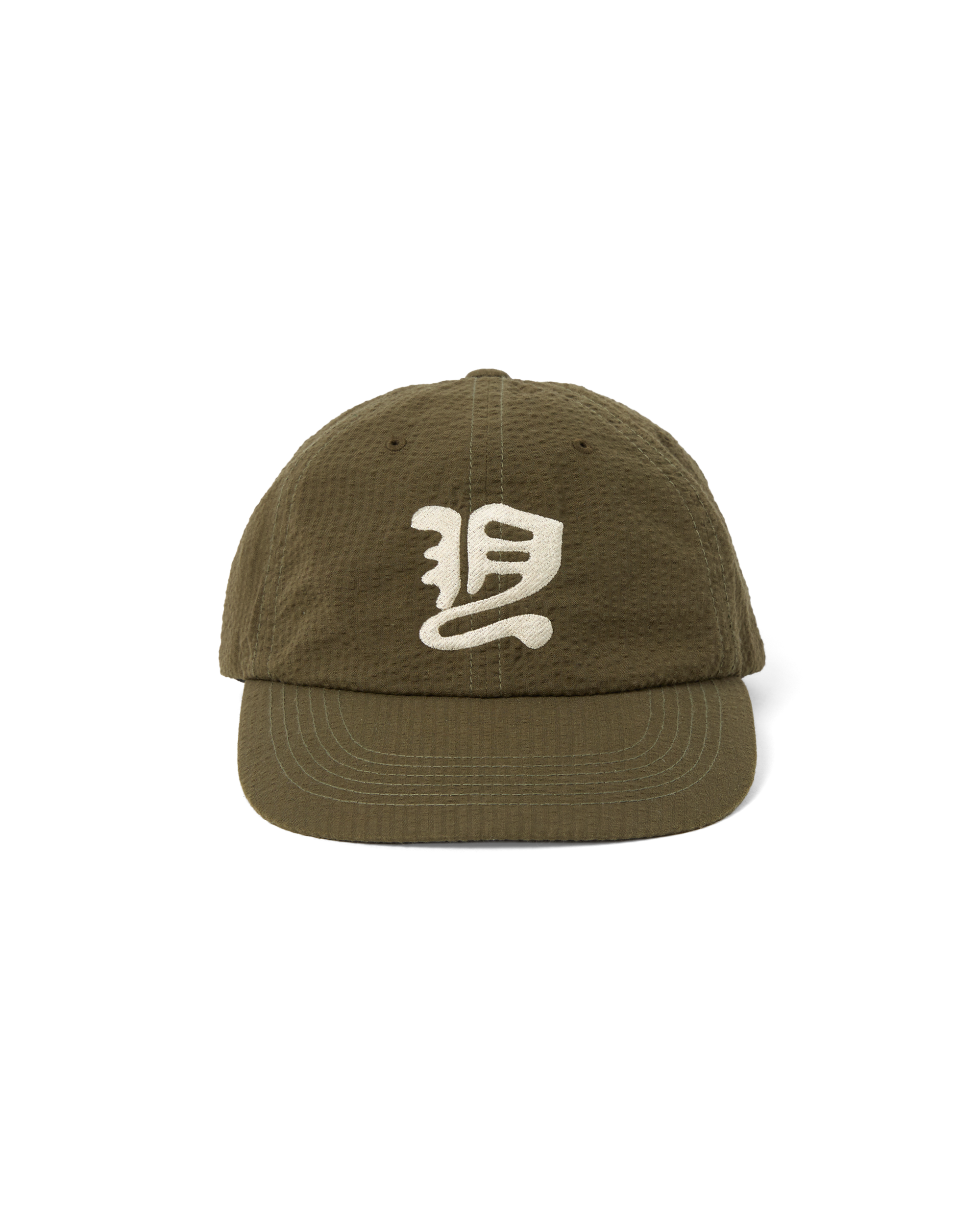 yeseyesee - Y.E.S Washed Seersucker Cap (Olive) product image 2 | TRAB K-Fashion Australia