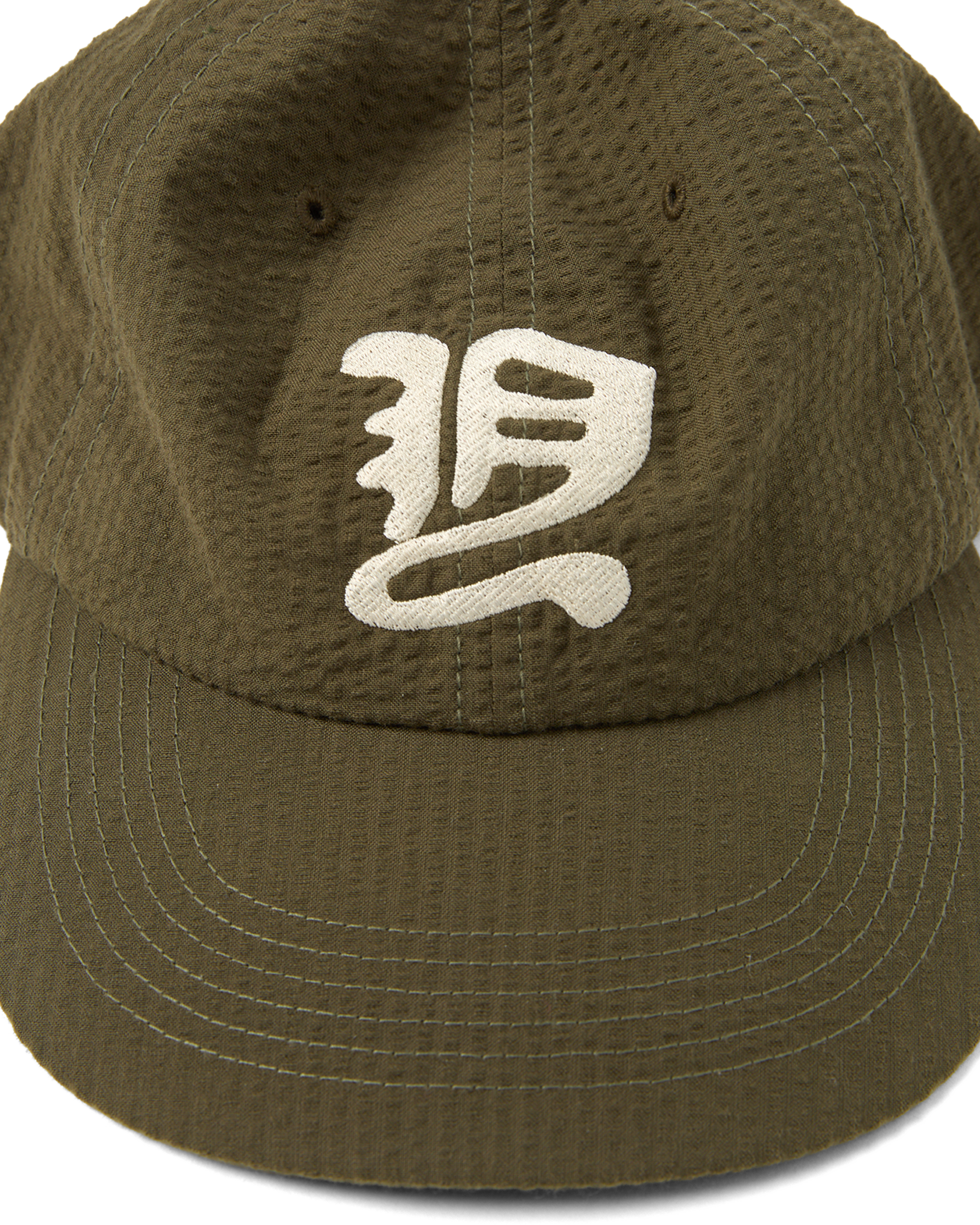 yeseyesee - Y.E.S Washed Seersucker Cap (Olive) product image 5 | TRAB K-Fashion Australia
