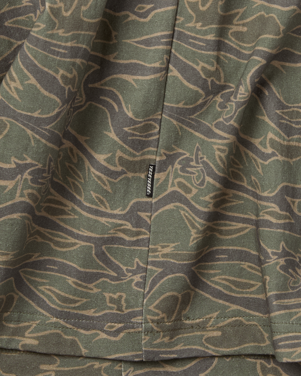 yeseyesee - Y.E.S Wording Camo Tee (Khaki) product image 5 | TRAB K-Fashion Australia