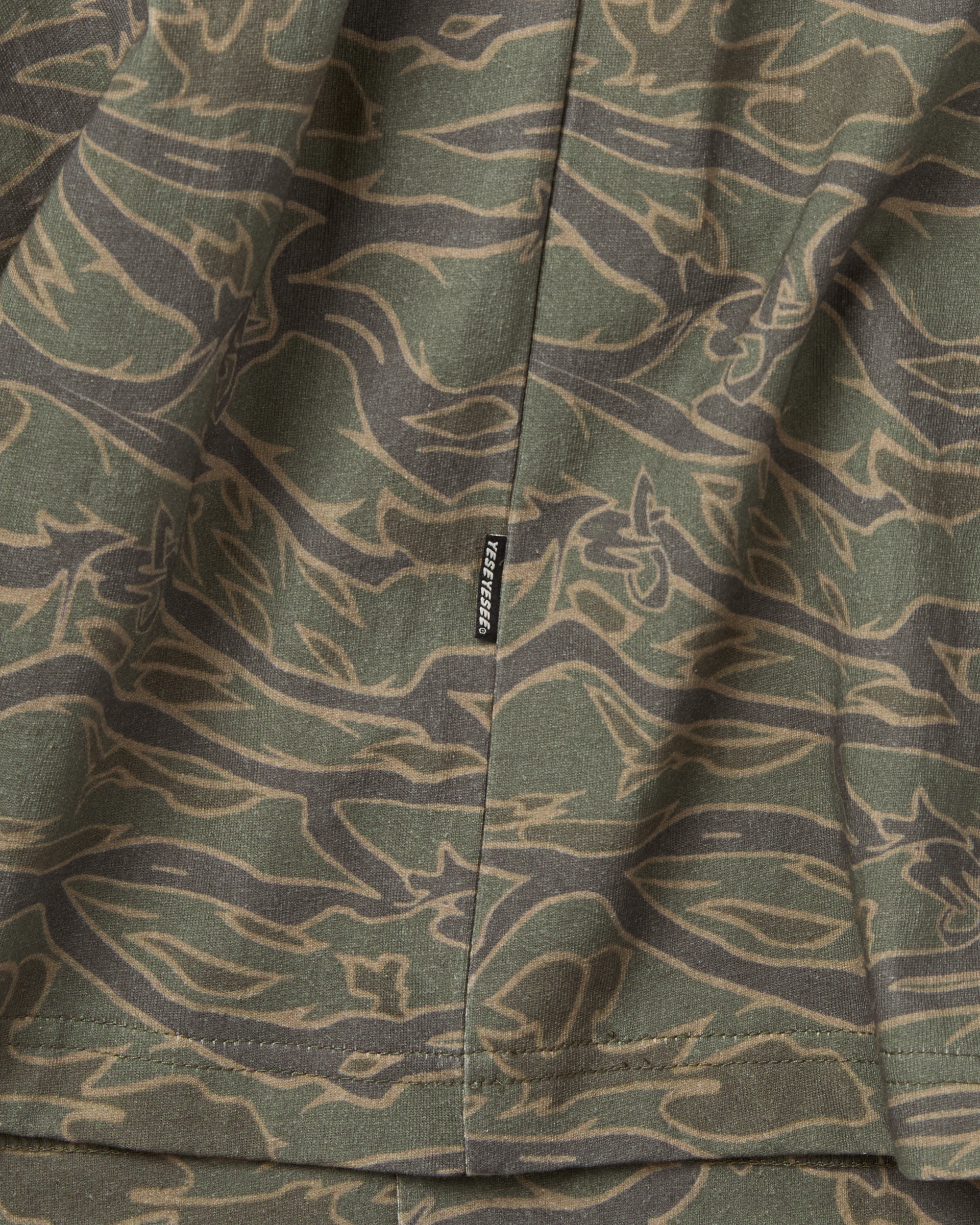 yeseyesee - Y.E.S Wording Camo Tee (Khaki) product image 5 | TRAB K-Fashion Australia