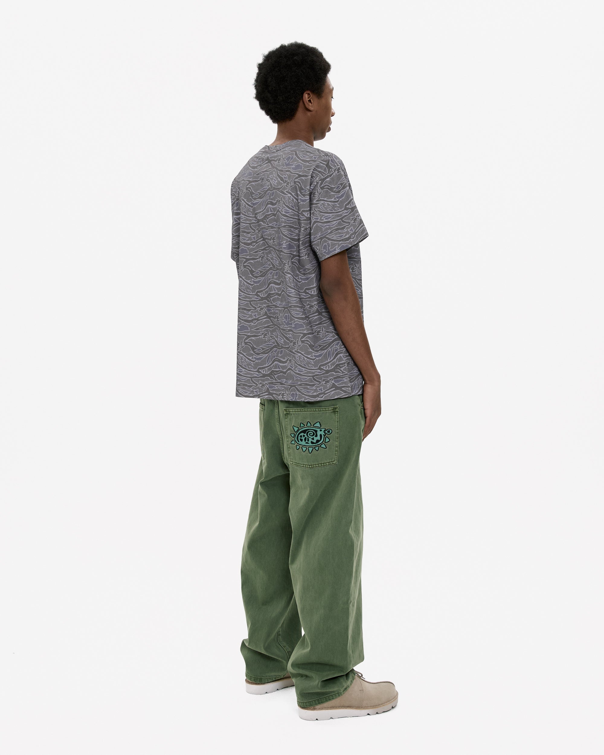 yeseyesee - Y.E.S Wording Camo Tee (Navy) product image 8 | TRAB K-Fashion Australia