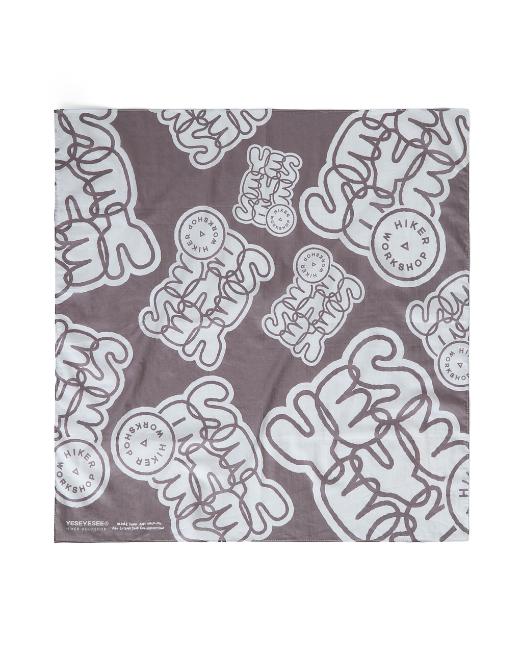 yeseyesee - YESEYESEE® X HIKER WORKSHOP® Bandana (Bark) product image 1 | TRAB K-Fashion Australia