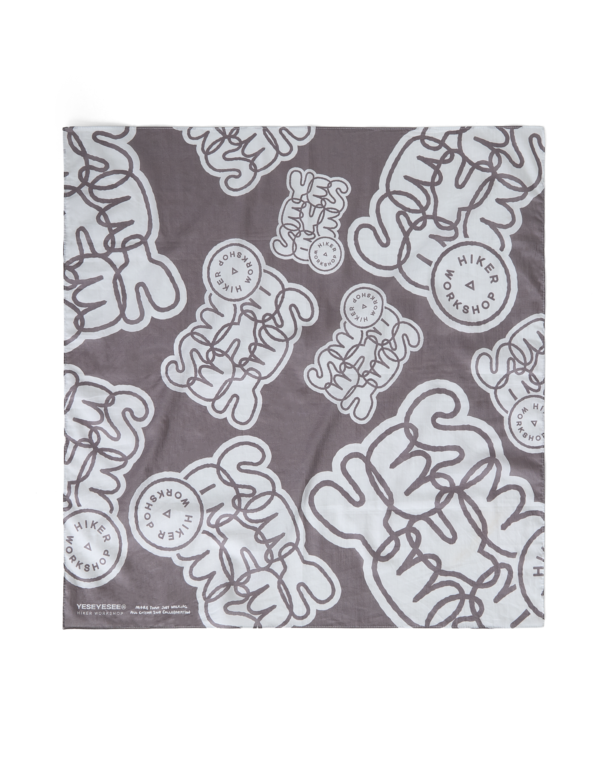 yeseyesee - YESEYESEE® X HIKER WORKSHOP® Bandana (Bark) product image 1 | TRAB K-Fashion Australia