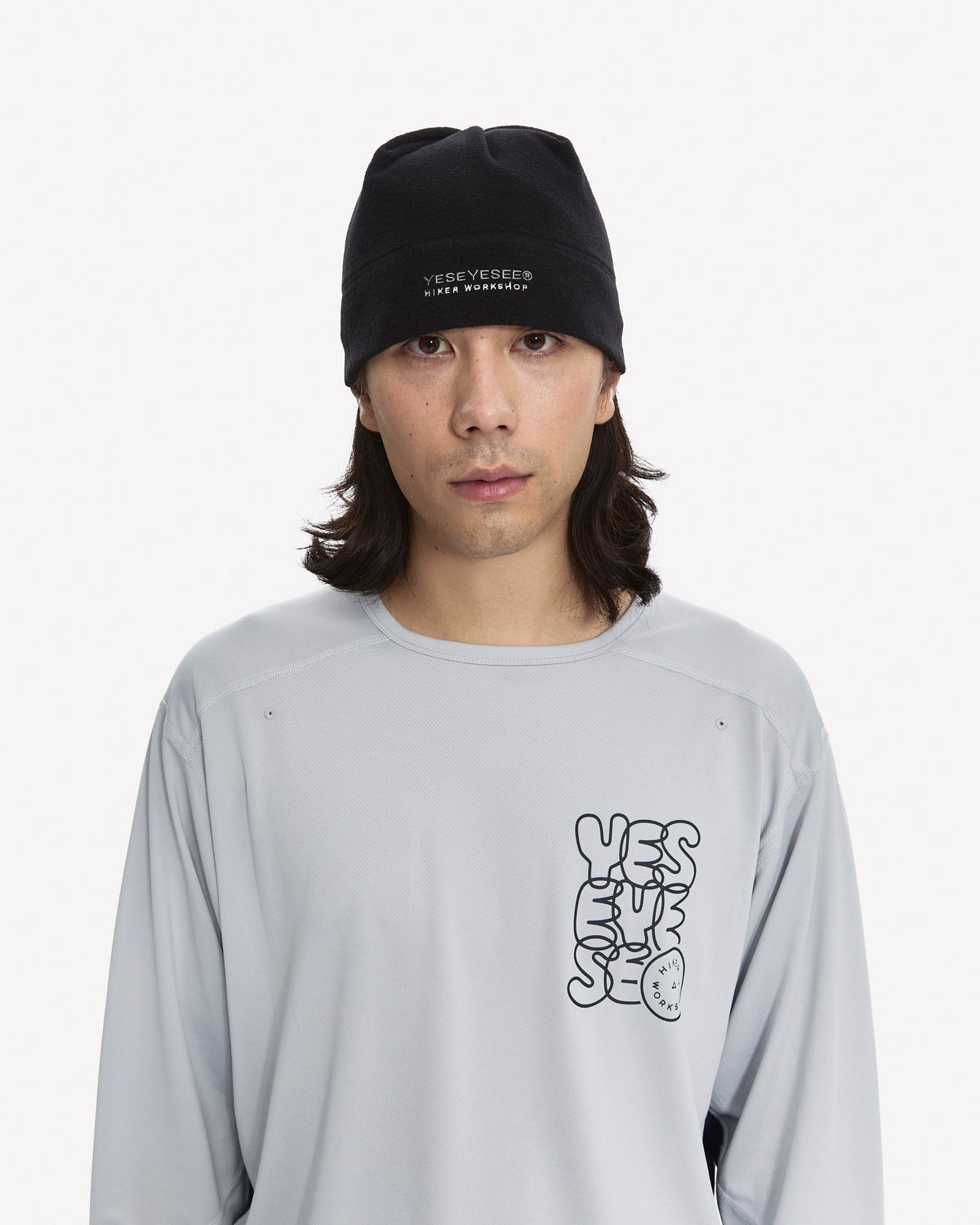 yeseyesee - YESEYESEE® X HIKER WORKSHOP® Beanie (Black) product image 4 | TRAB K-Fashion Australia
