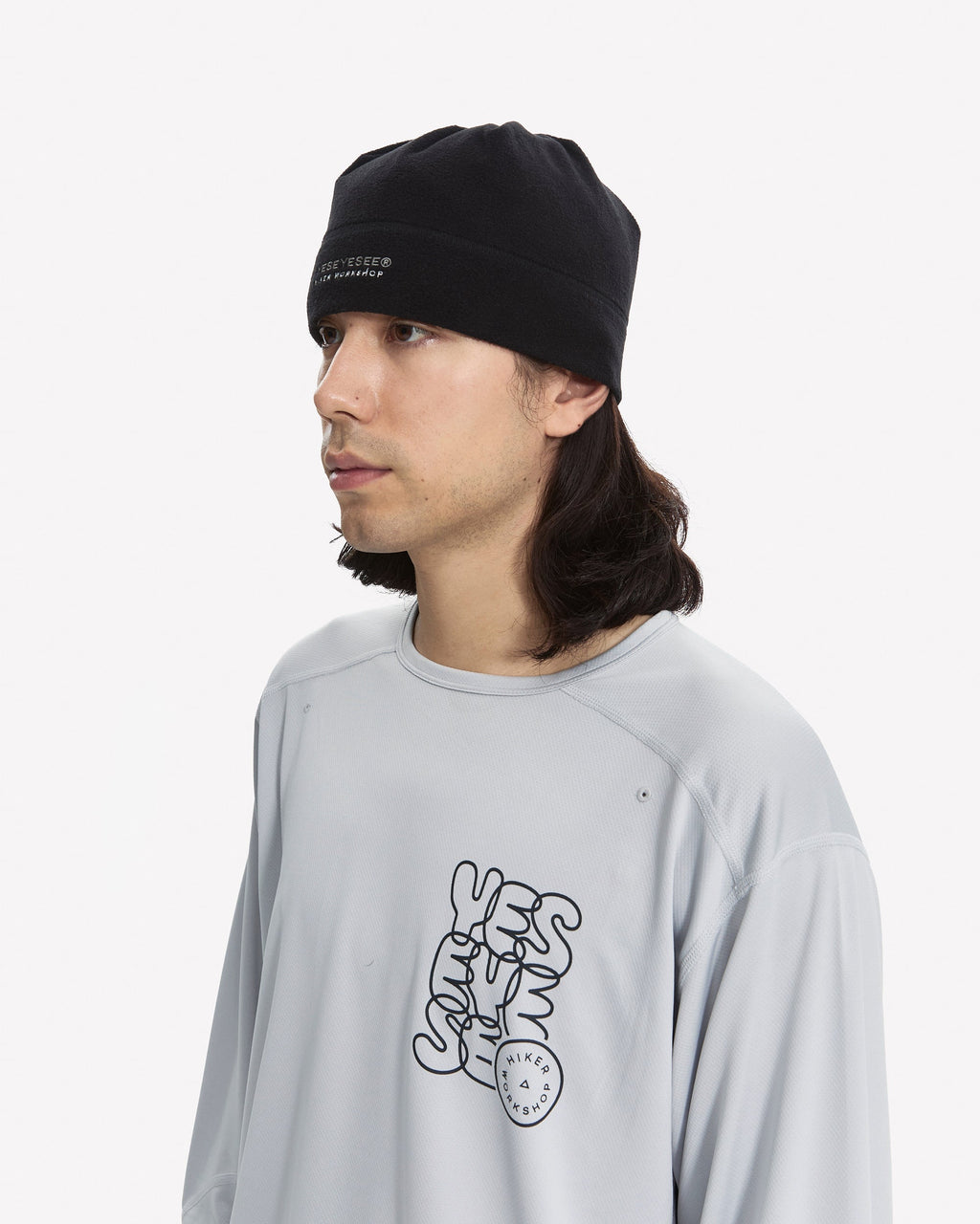 yeseyesee - YESEYESEE® X HIKER WORKSHOP® Beanie (Black) product image 5 | TRAB K-Fashion Australia