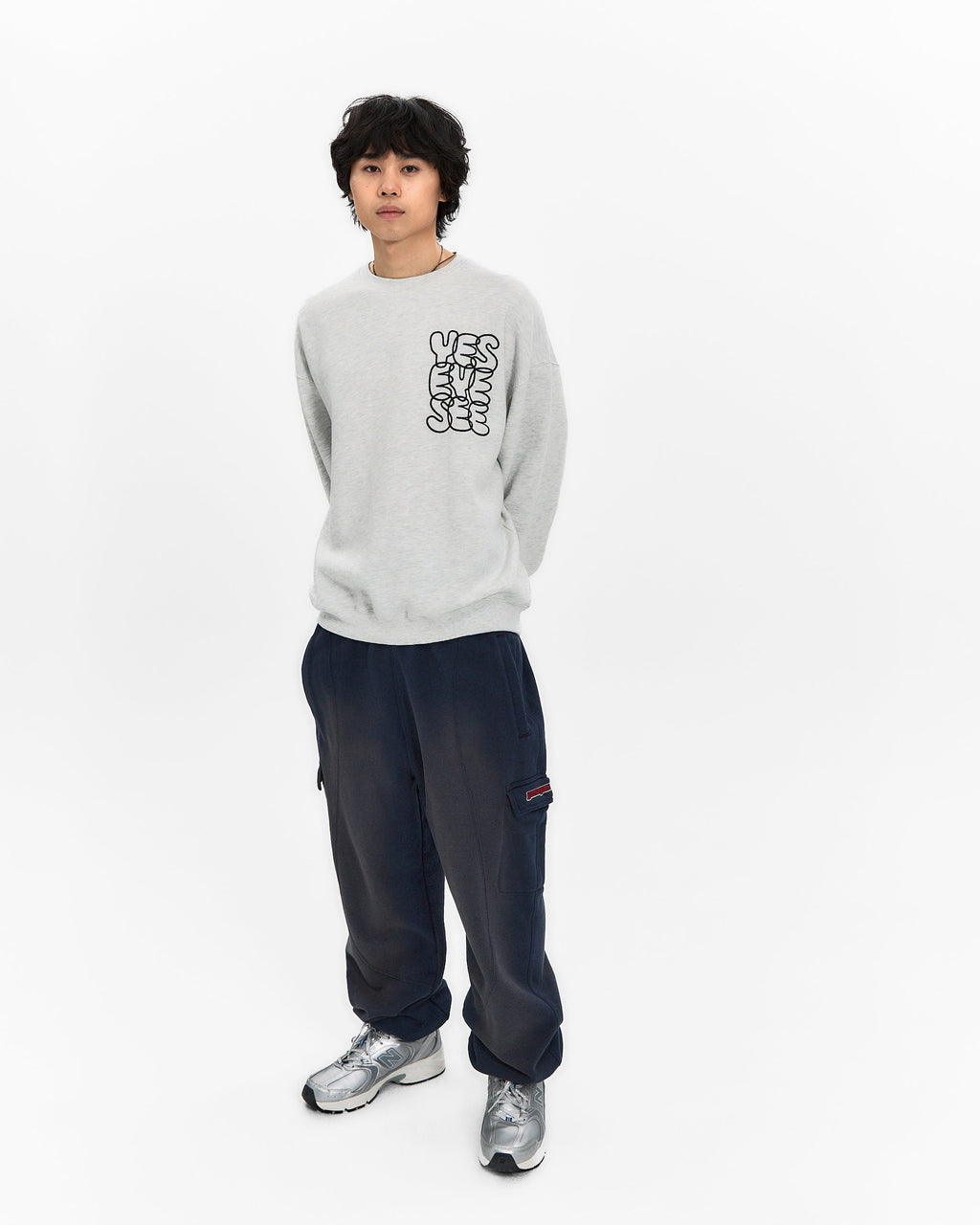 yeseyesee - Y.E.S Pocket Washed Sweatpants (Navy) product image 11 | TRAB K-Fashion Australia