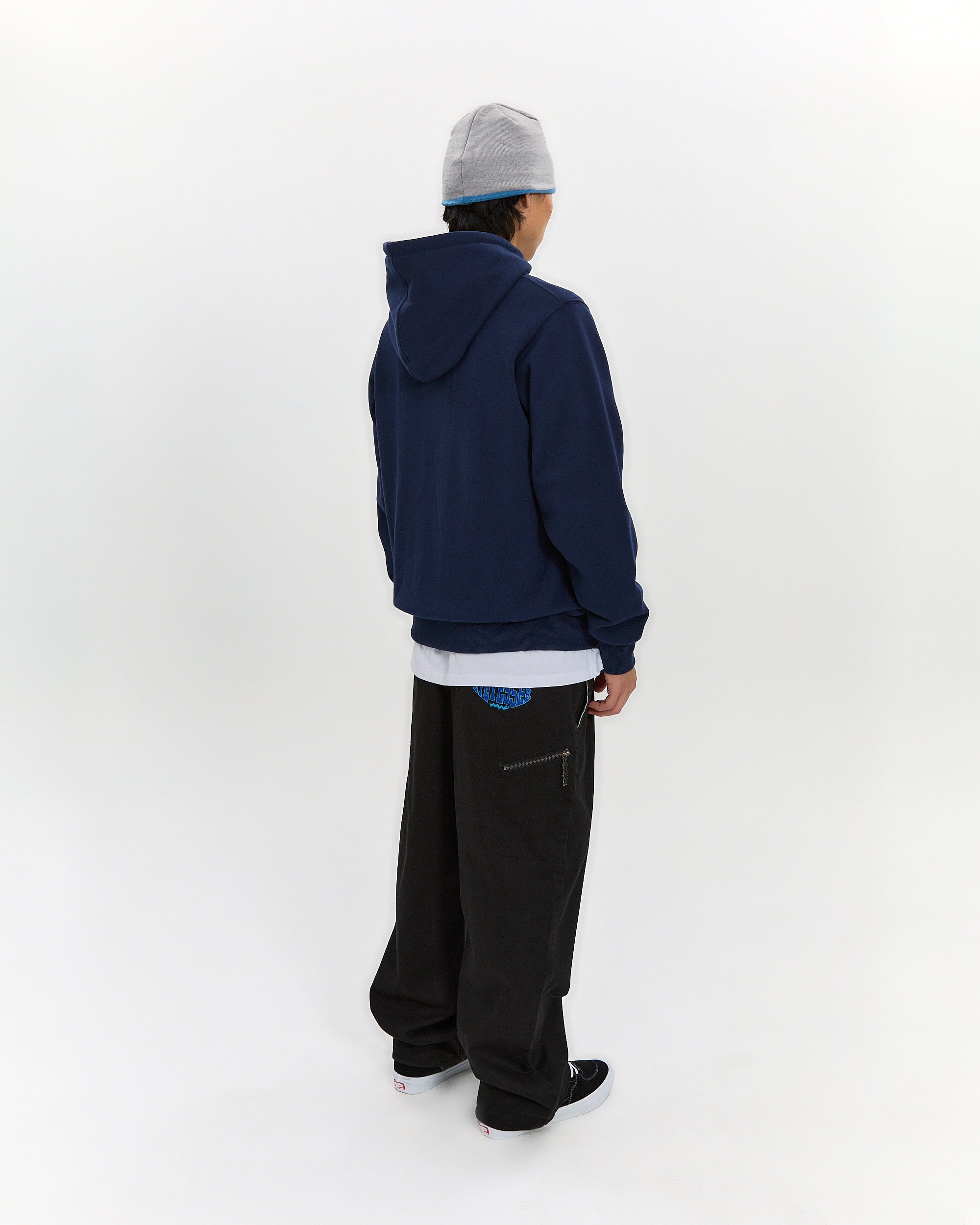 yeseyesee - Y.E.S Snail Logo Zip-Up Hoodie (Navy) product image 12 | TRAB K-Fashion Australia