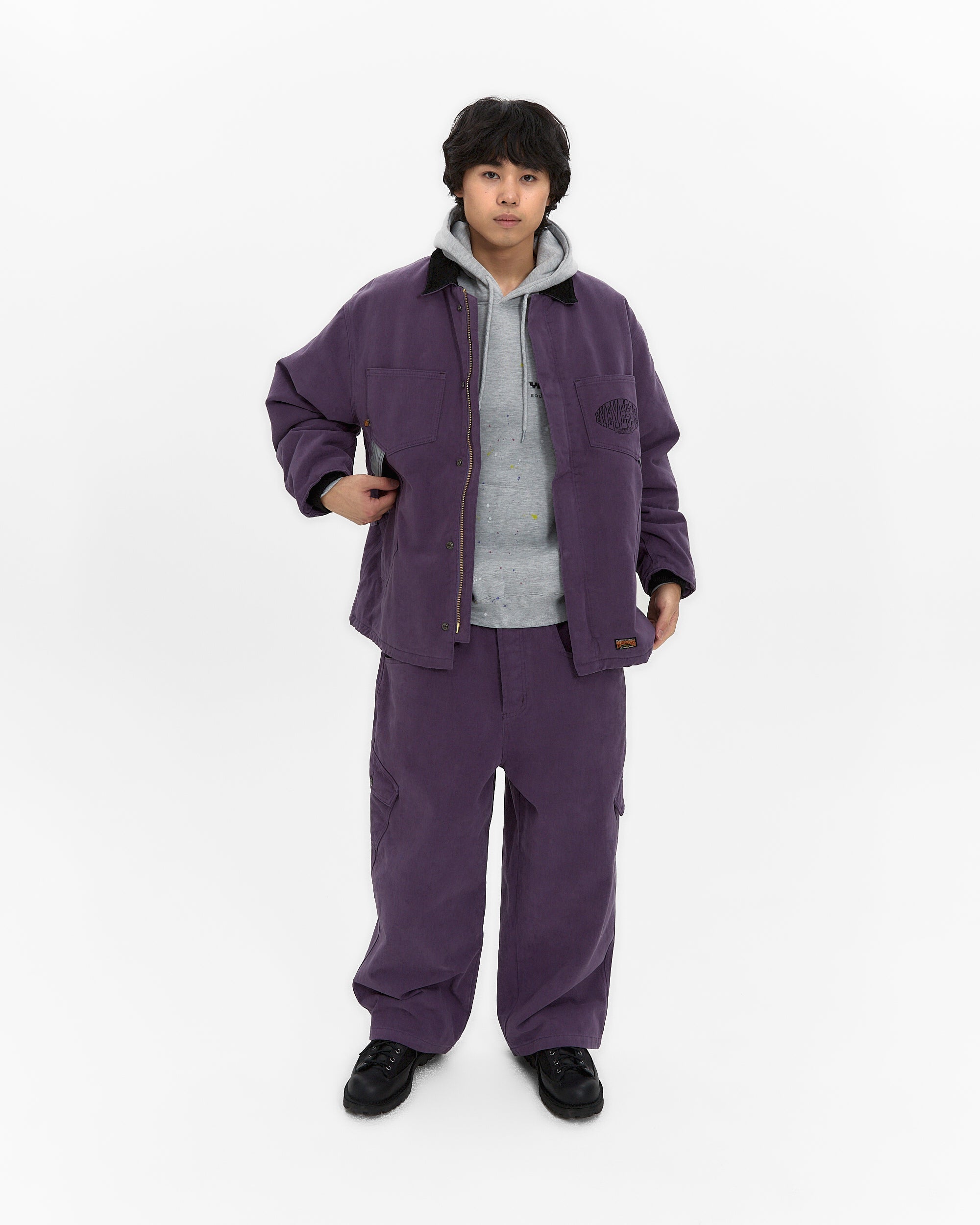 yeseyesee - Y.E.S Heavy Work Jacket (Purple) product image 7 | TRAB K-Fashion Australia