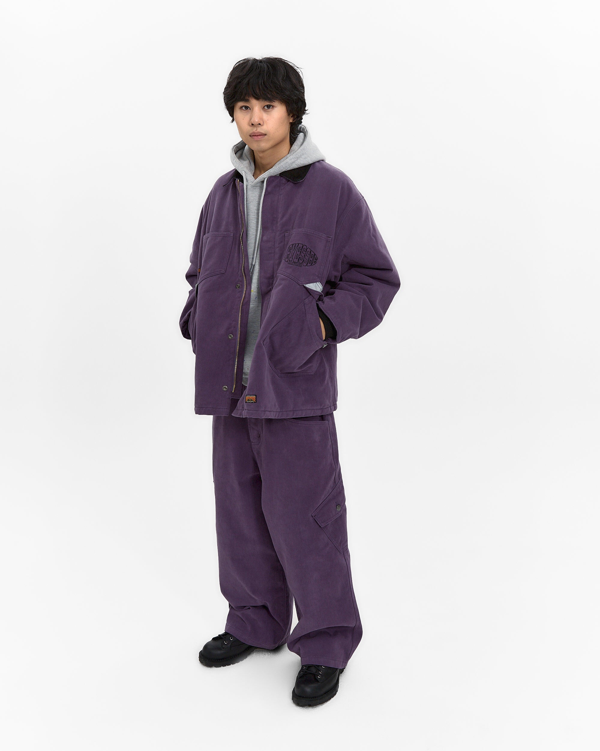 yeseyesee - Y.E.S Heavy Work Jacket (Purple) product image 8 | TRAB K-Fashion Australia
