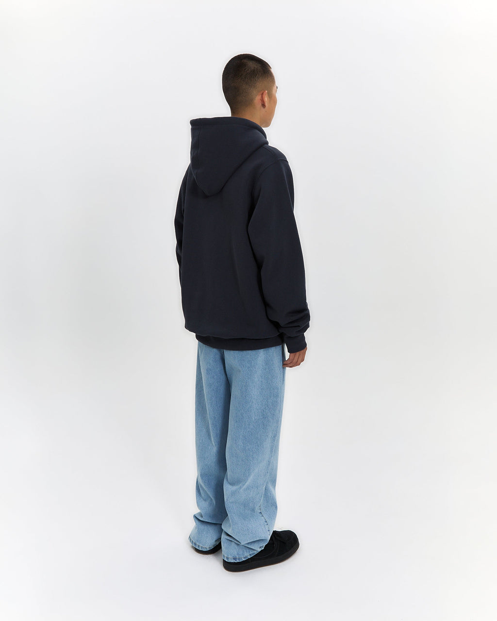 yeseyesee - Y.E.S Snail Logo Zip-Up Hoodie (Charcoal) product image 12 | TRAB K-Fashion Australia