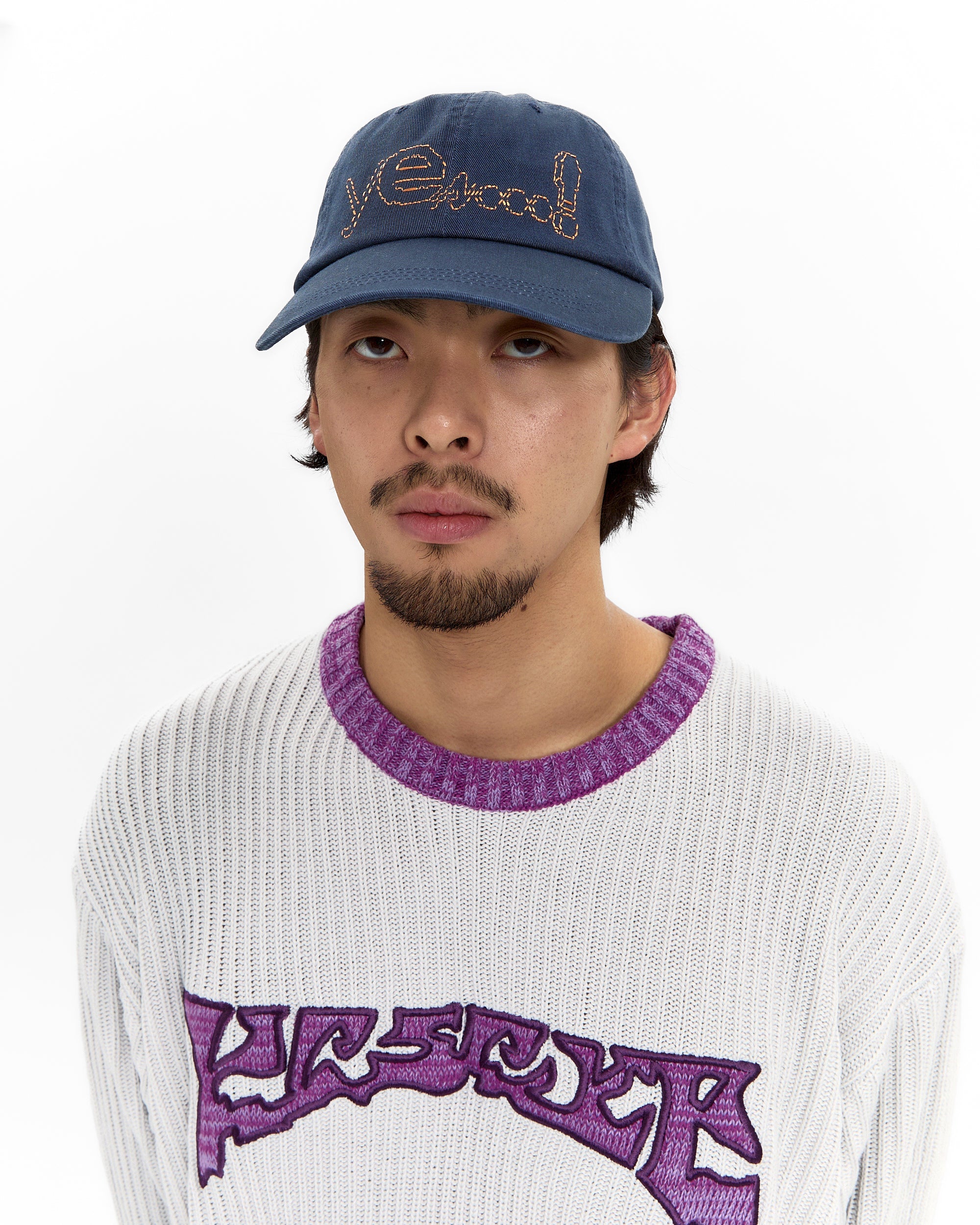 yeseyesee - Y.E.S Dotted Logo Cap (Navy) product image 5 | TRAB K-Fashion Australia