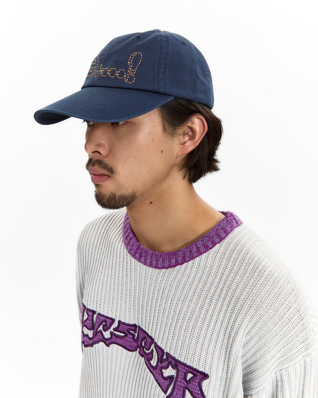 yeseyesee - Y.E.S Dotted Logo Cap (Navy) product image 6 | TRAB K-Fashion Australia