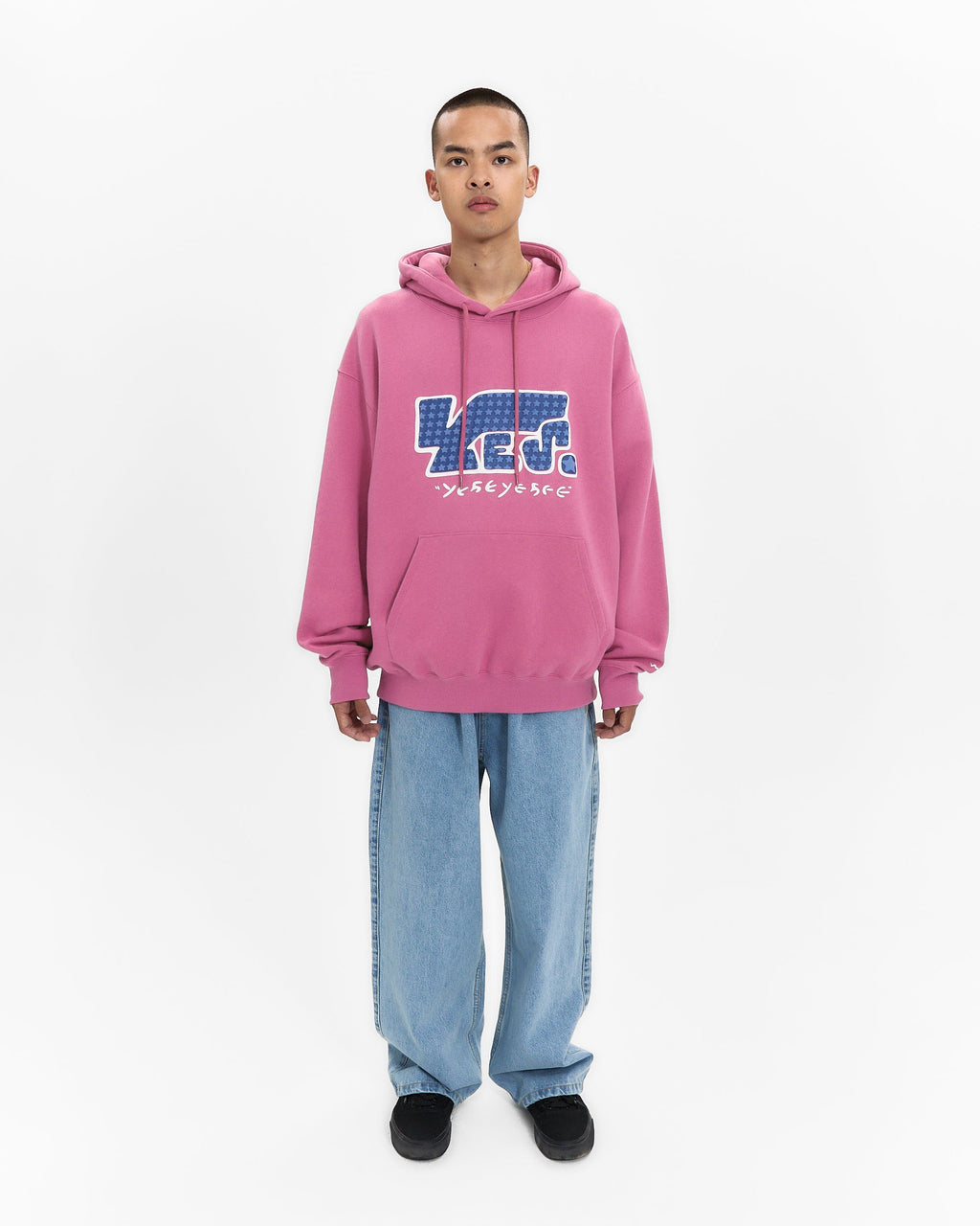 yeseyesee - Y.E.S Star Logo Hoodie (Pink) product image 10 | TRAB K-Fashion Australia