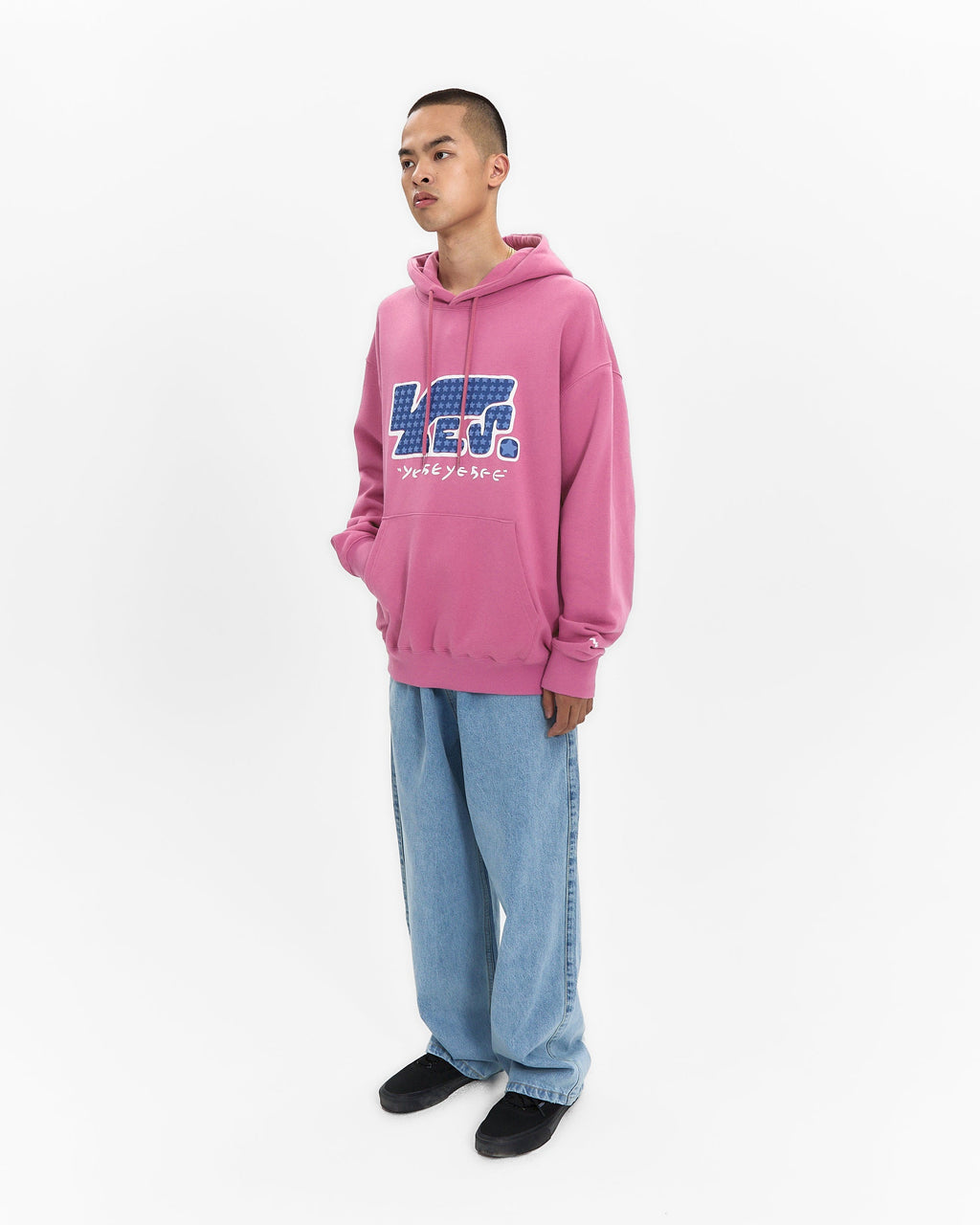 yeseyesee - Y.E.S Star Logo Hoodie (Pink) product image 11 | TRAB K-Fashion Australia