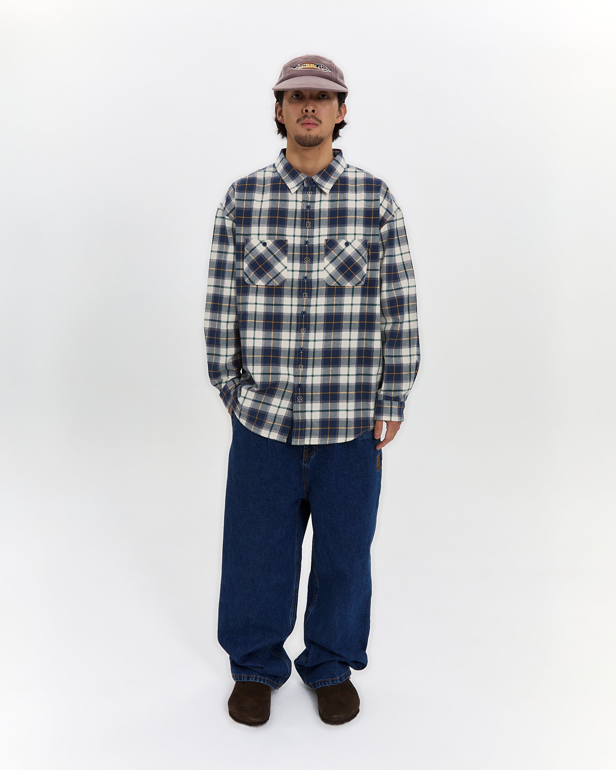 yeseyesee - Two Tucked Denim Pants (Indigo) product image 10 | TRAB K-Fashion Australia