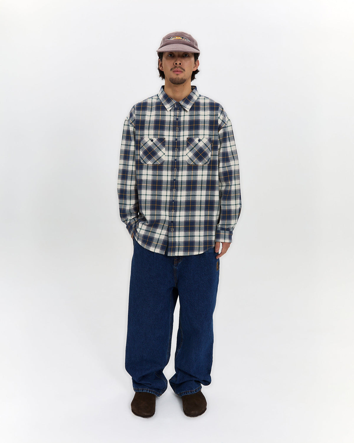 yeseyesee - Two Tucked Denim Pants (Indigo) product image 10 | TRAB K-Fashion Australia