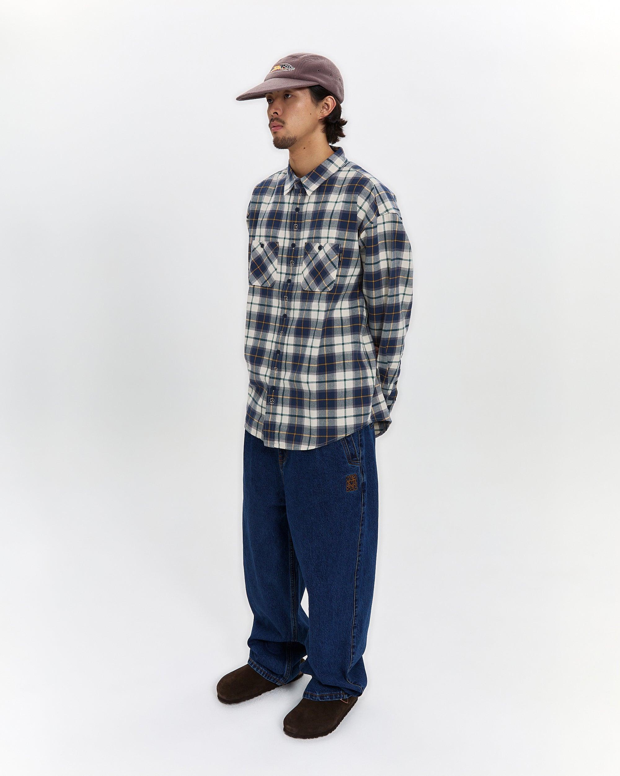 yeseyesee - Two Tucked Denim Pants (Indigo) product image 11 | TRAB K-Fashion Australia