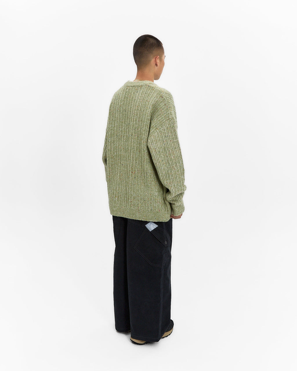 yeseyesee - Speckle Yarn Knit Cardigan (Green) product image 9 | TRAB K-Fashion Australia
