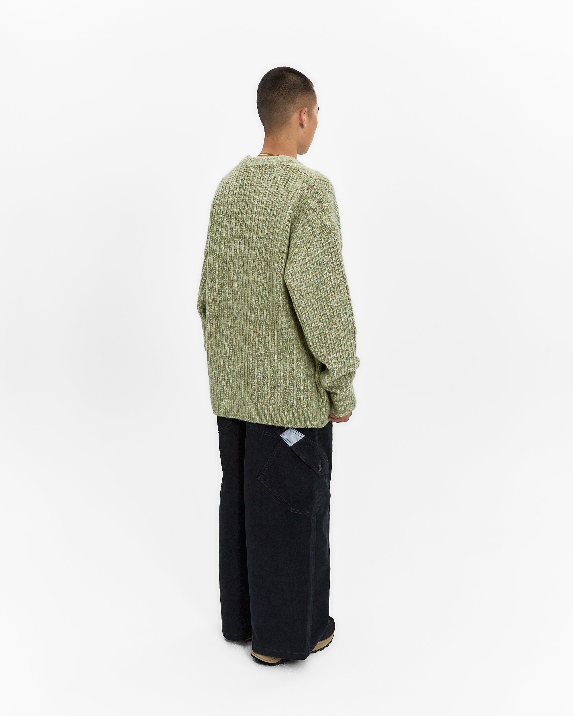 yeseyesee - Speckle Yarn Knit Cardigan (Green) product image 9 | TRAB K-Fashion Australia