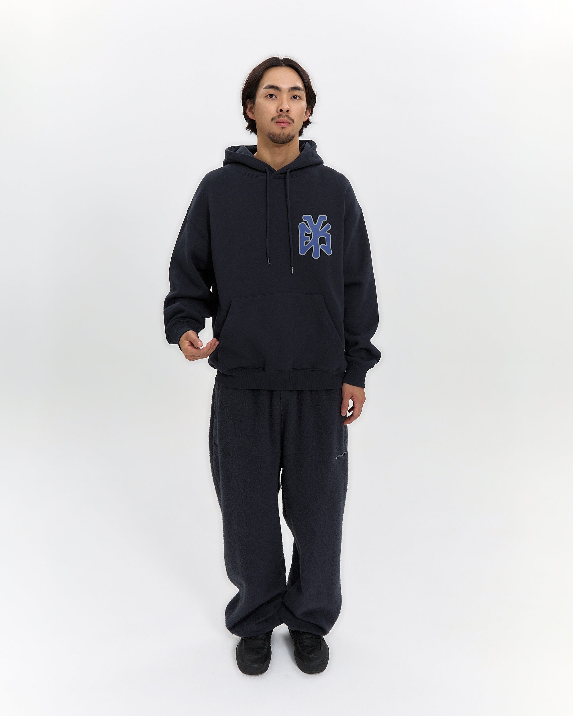 yeseyesee - Y.E.S Athlete Logo Hoodie (Charcoal) product image 7 | TRAB K-Fashion Australia