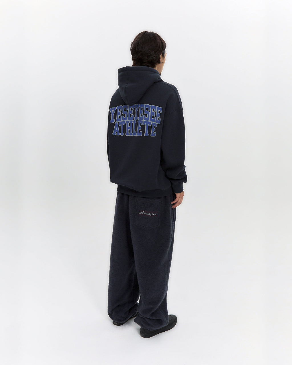 yeseyesee - Y.E.S Athlete Logo Hoodie (Charcoal) product image 9 | TRAB K-Fashion Australia