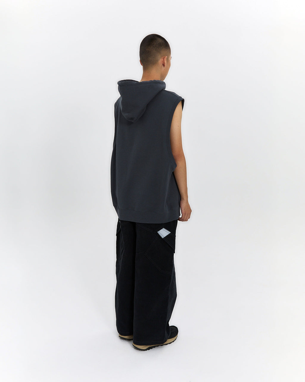 yeseyesee - Y.E.S Hooded Vest (Charcoal) product image 12 | TRAB K-Fashion Australia