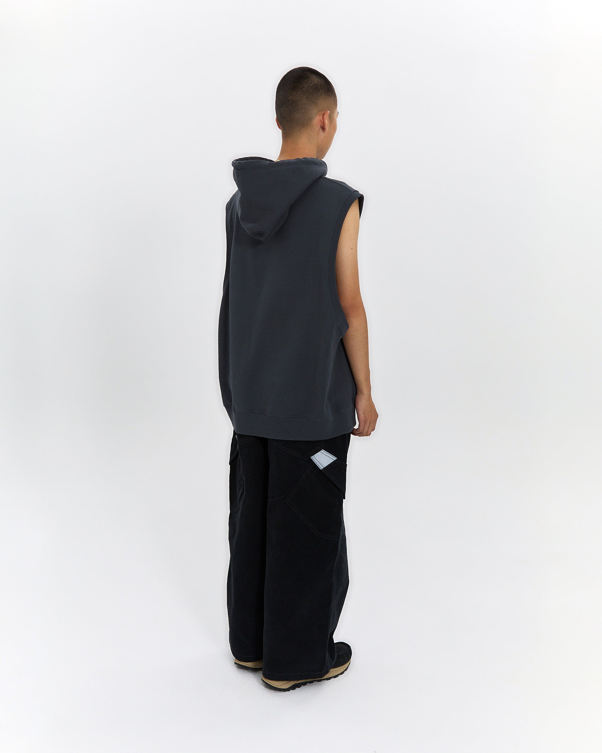 yeseyesee - Y.E.S Hooded Vest (Charcoal) product image 12 | TRAB K-Fashion Australia