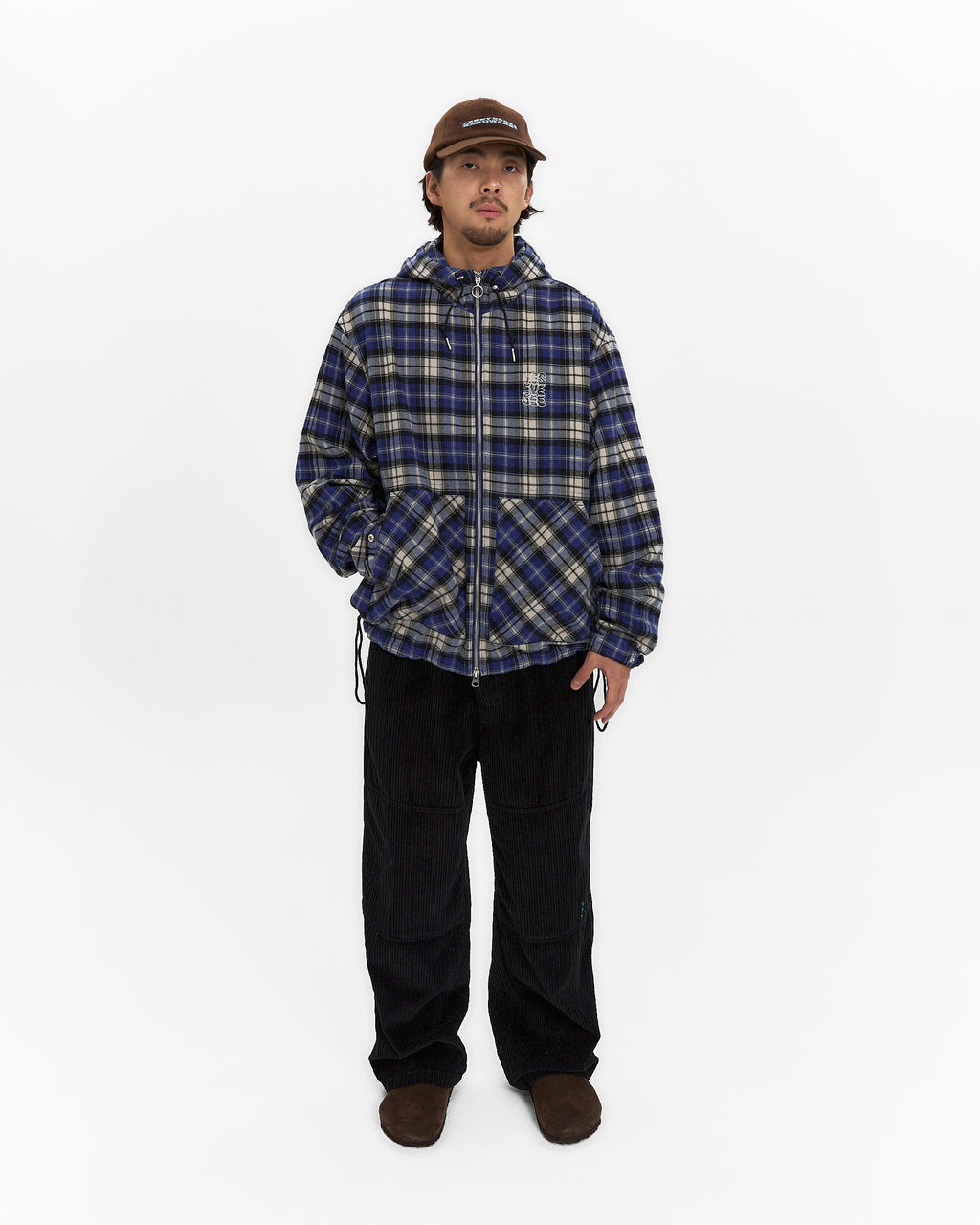 yeseyesee - Plaid Wing Jacket (Blue) product image 7 | TRAB K-Fashion Australia