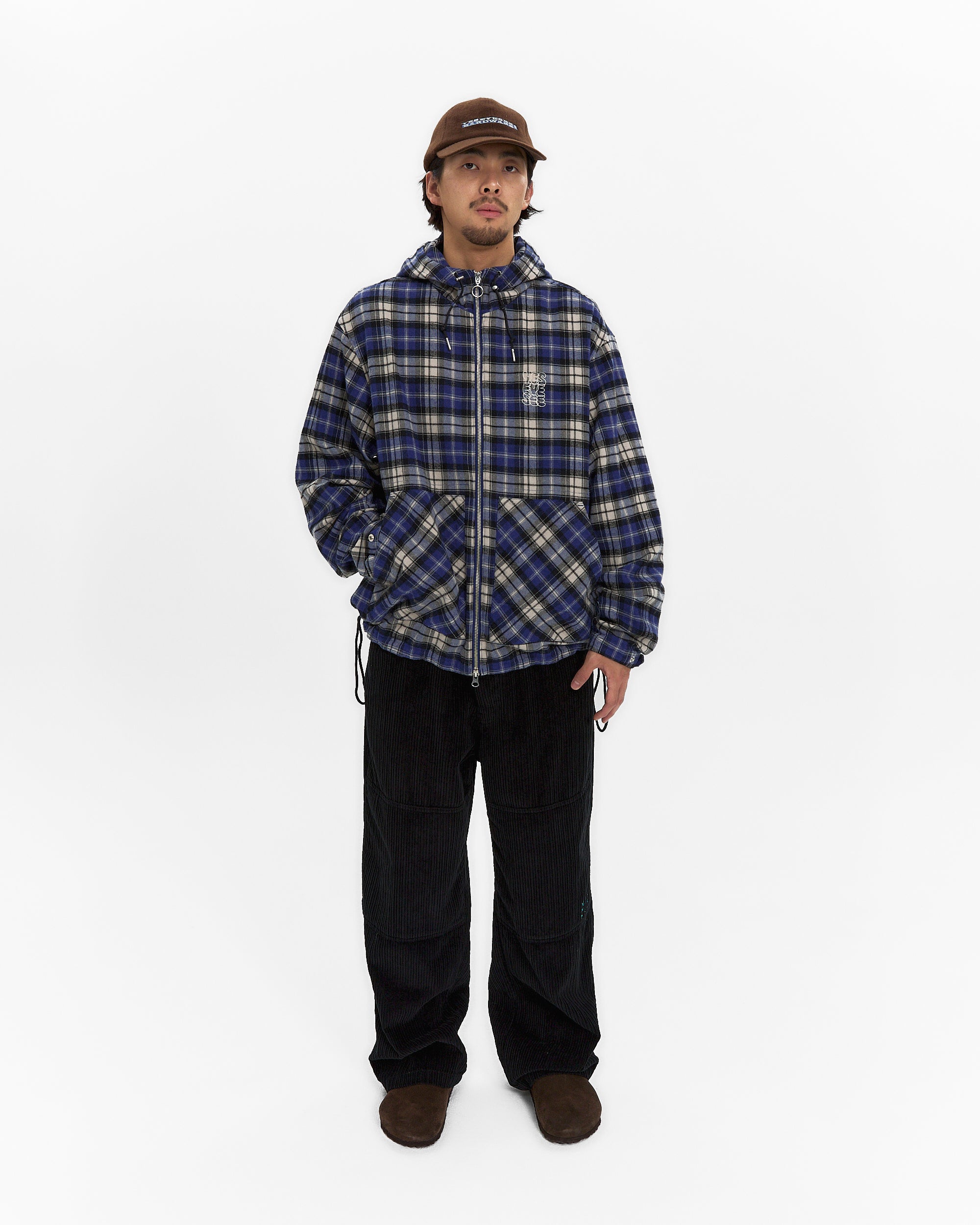 yeseyesee - Plaid Wing Jacket (Blue) product image 7 | TRAB K-Fashion Australia
