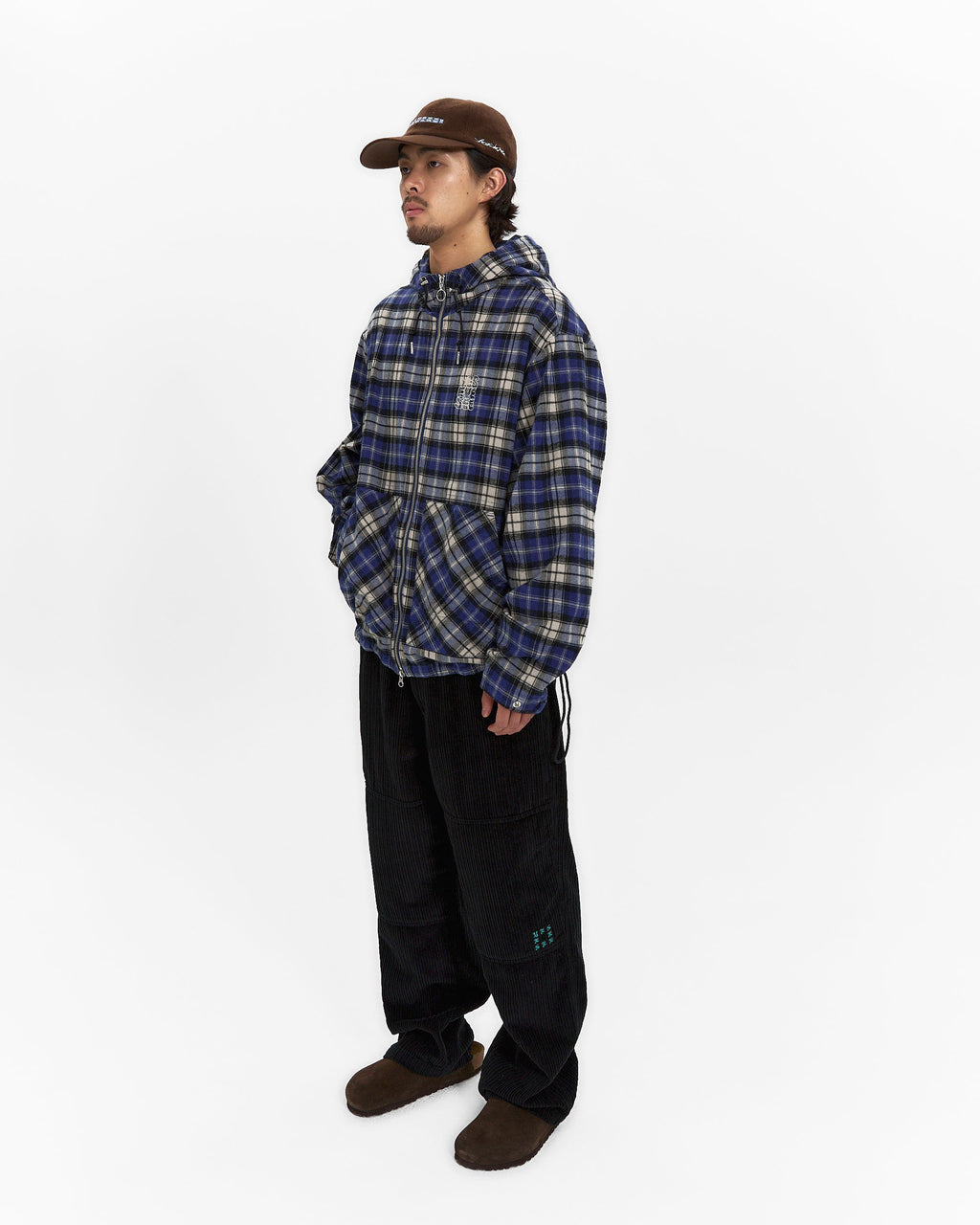 yeseyesee - Plaid Wing Jacket (Blue) product image 8 | TRAB K-Fashion Australia