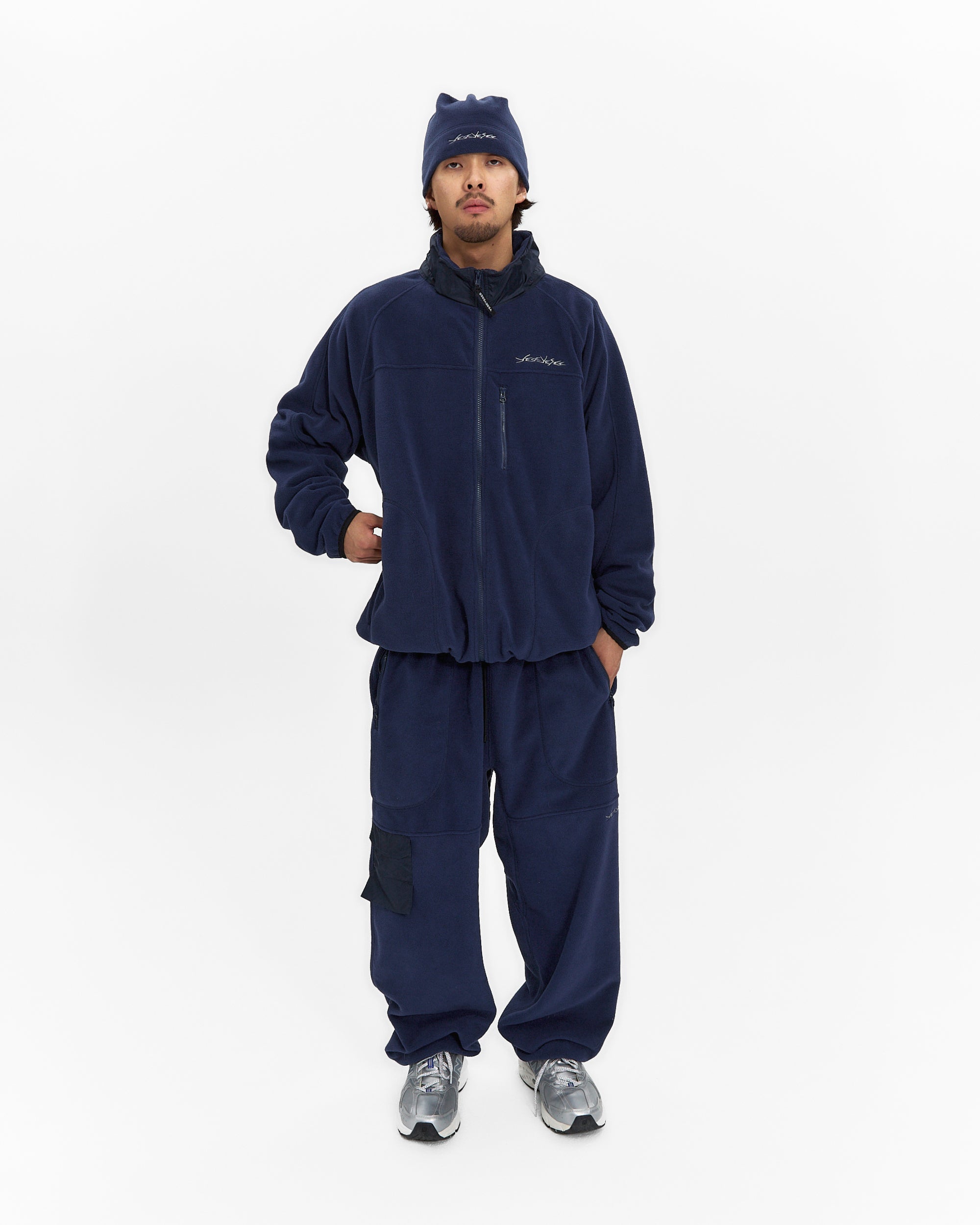yeseyesee - Y.E.S Fleece Full Zip Jacket (Navy) product image 10 | TRAB K-Fashion Australia