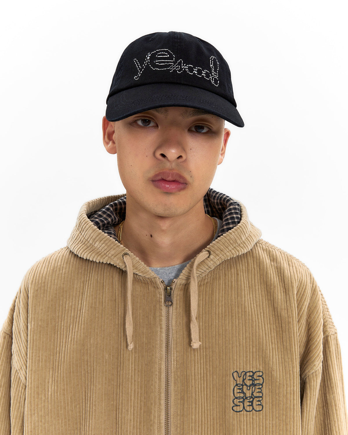 yeseyesee - Y.E.S Dotted Logo Cap (Black) product image 4 | TRAB K-Fashion Australia