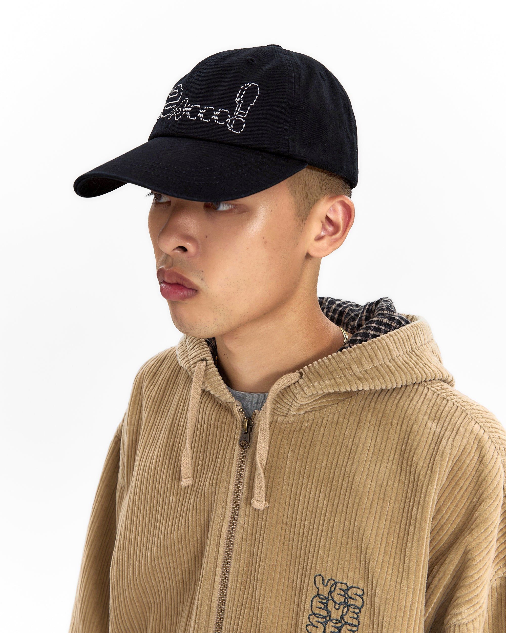 yeseyesee - Y.E.S Dotted Logo Cap (Black) product image 5 | TRAB K-Fashion Australia
