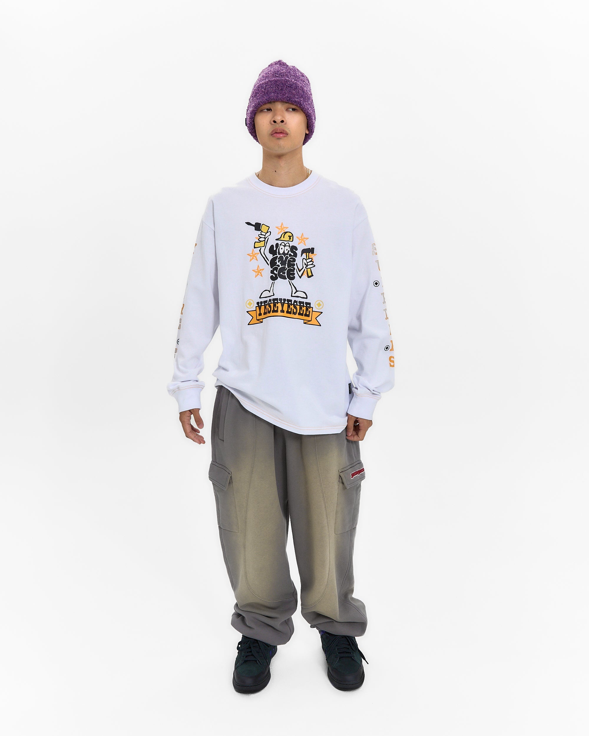 yeseyesee - Y.E.S Pocket Washed Sweatpants (Dark Grey) product image 7 | TRAB K-Fashion Australia