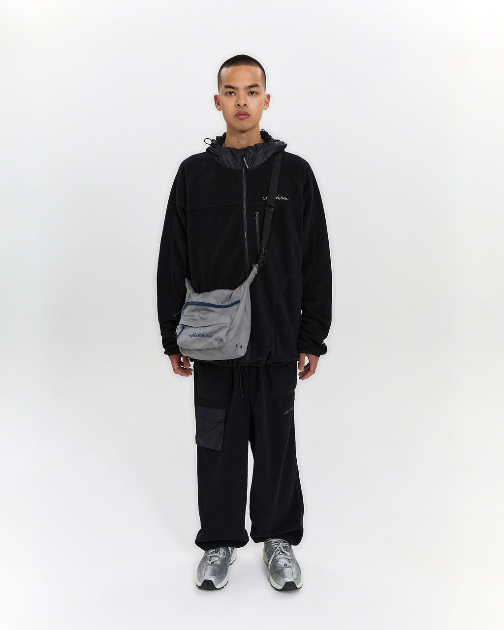 yeseyesee - Y.E.S Roll Top Cross Bag (Grey) product image 8 | TRAB K-Fashion Australia