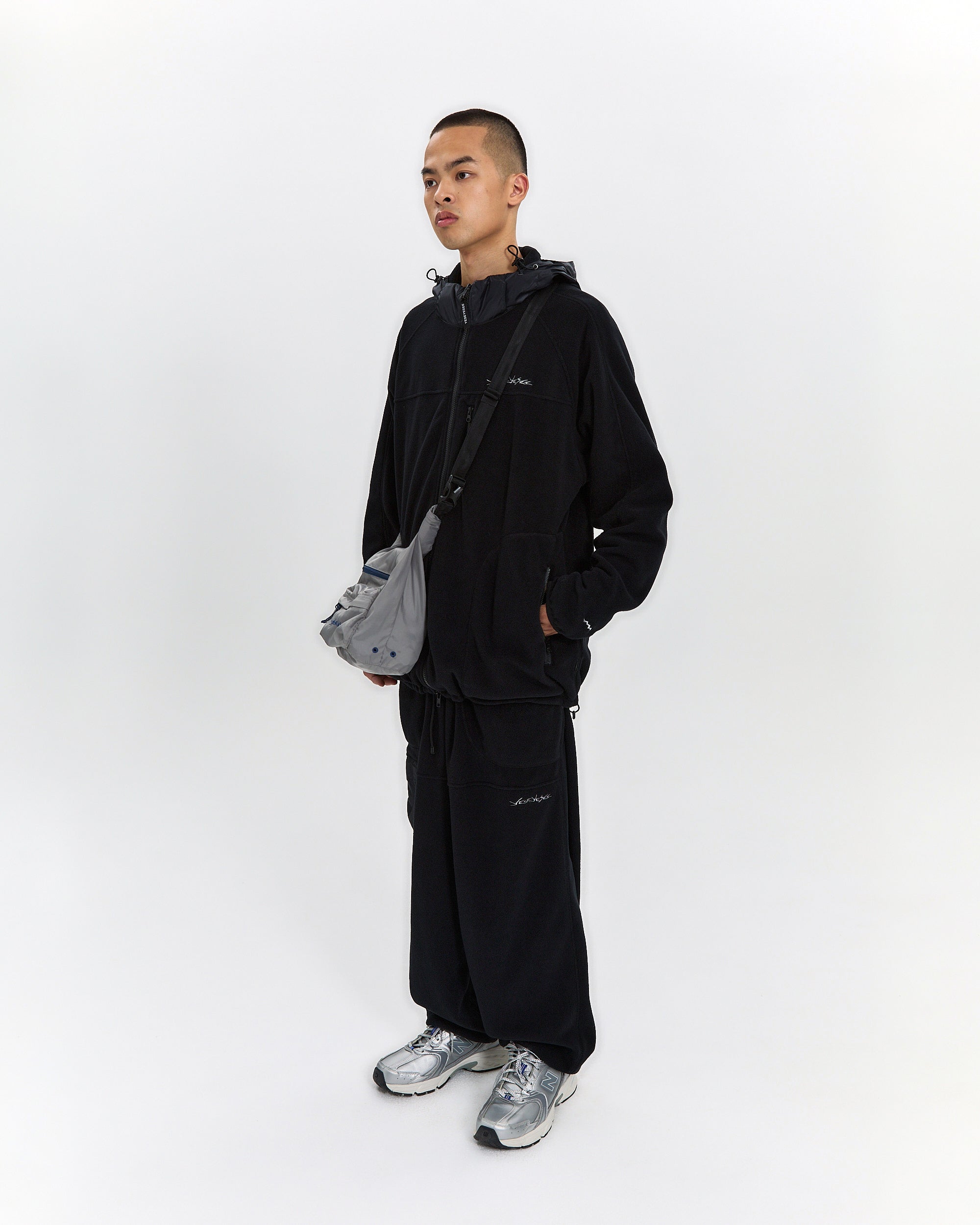 yeseyesee - Y.E.S Roll Top Cross Bag (Grey) product image 10 | TRAB K-Fashion Australia