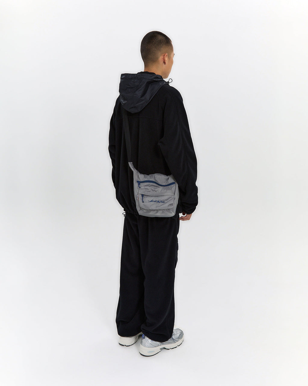 yeseyesee - Y.E.S Roll Top Cross Bag (Grey) product image 11 | TRAB K-Fashion Australia