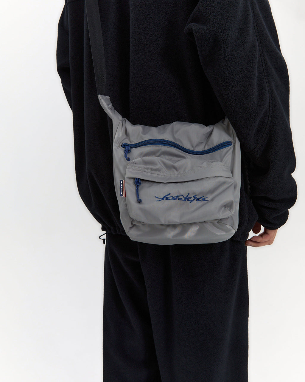yeseyesee - Y.E.S Roll Top Cross Bag (Grey) product image 12 | TRAB K-Fashion Australia