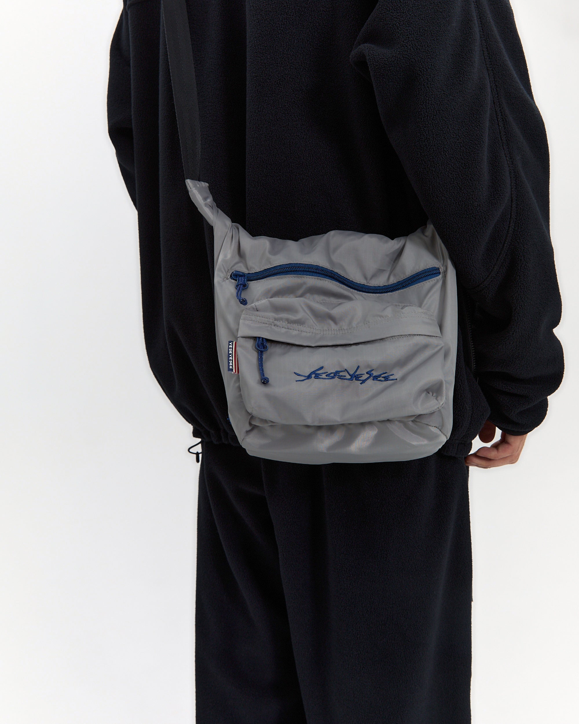 yeseyesee - Y.E.S Roll Top Cross Bag (Grey) product image 12 | TRAB K-Fashion Australia
