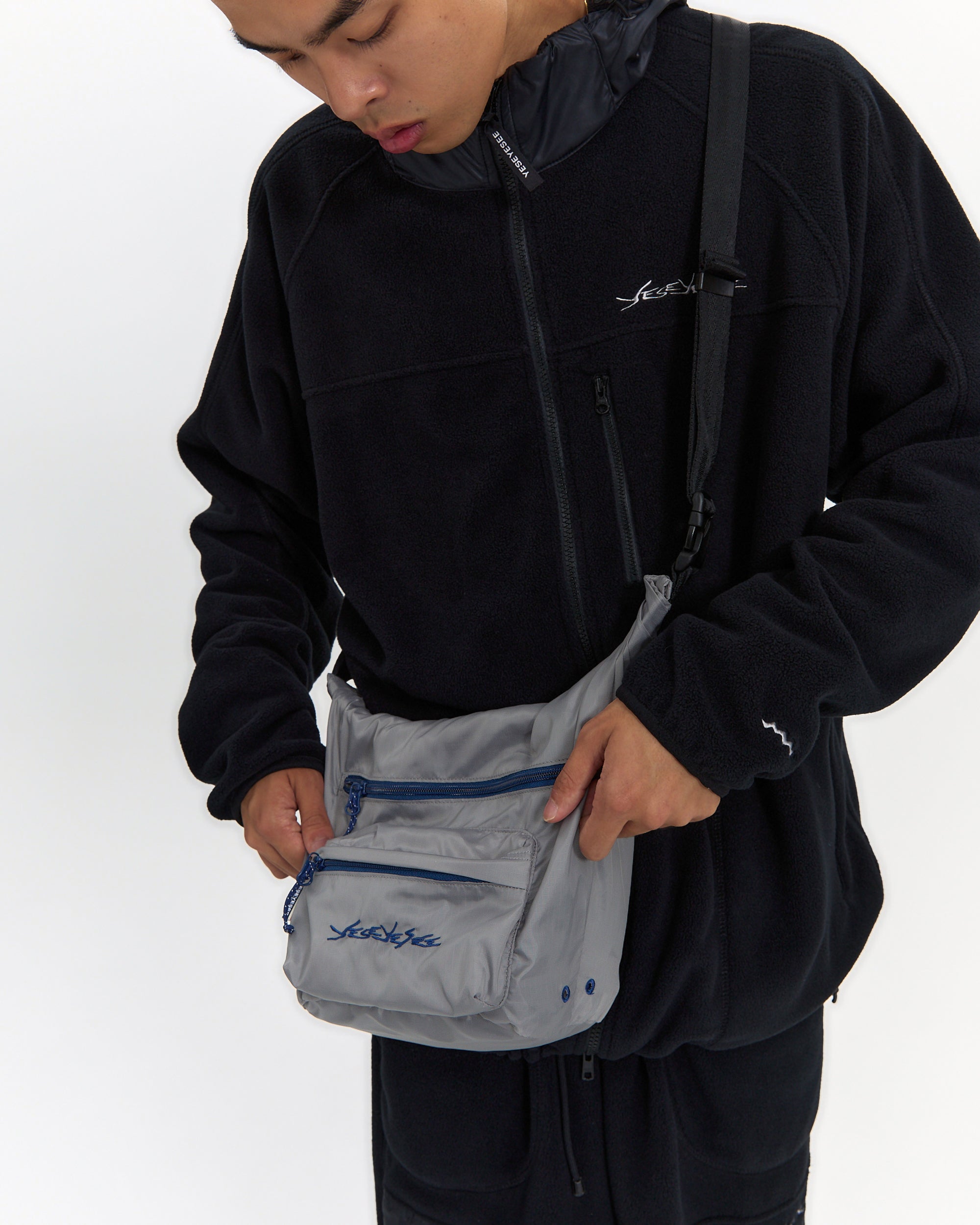 yeseyesee - Y.E.S Roll Top Cross Bag (Grey) product image 13 | TRAB K-Fashion Australia