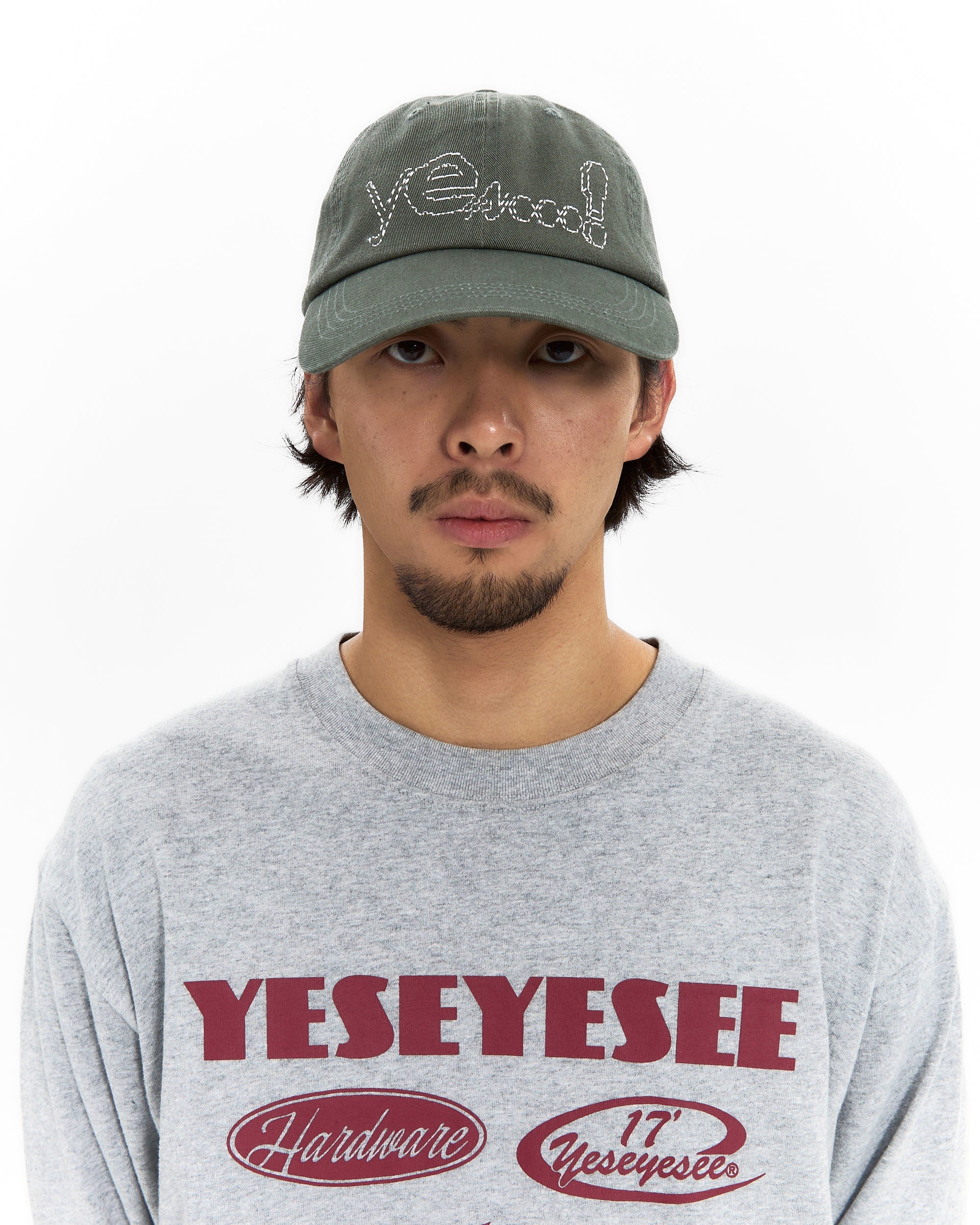 yeseyesee - Y.E.S Dotted Logo Cap (Grey) product image 4 | TRAB K-Fashion Australia