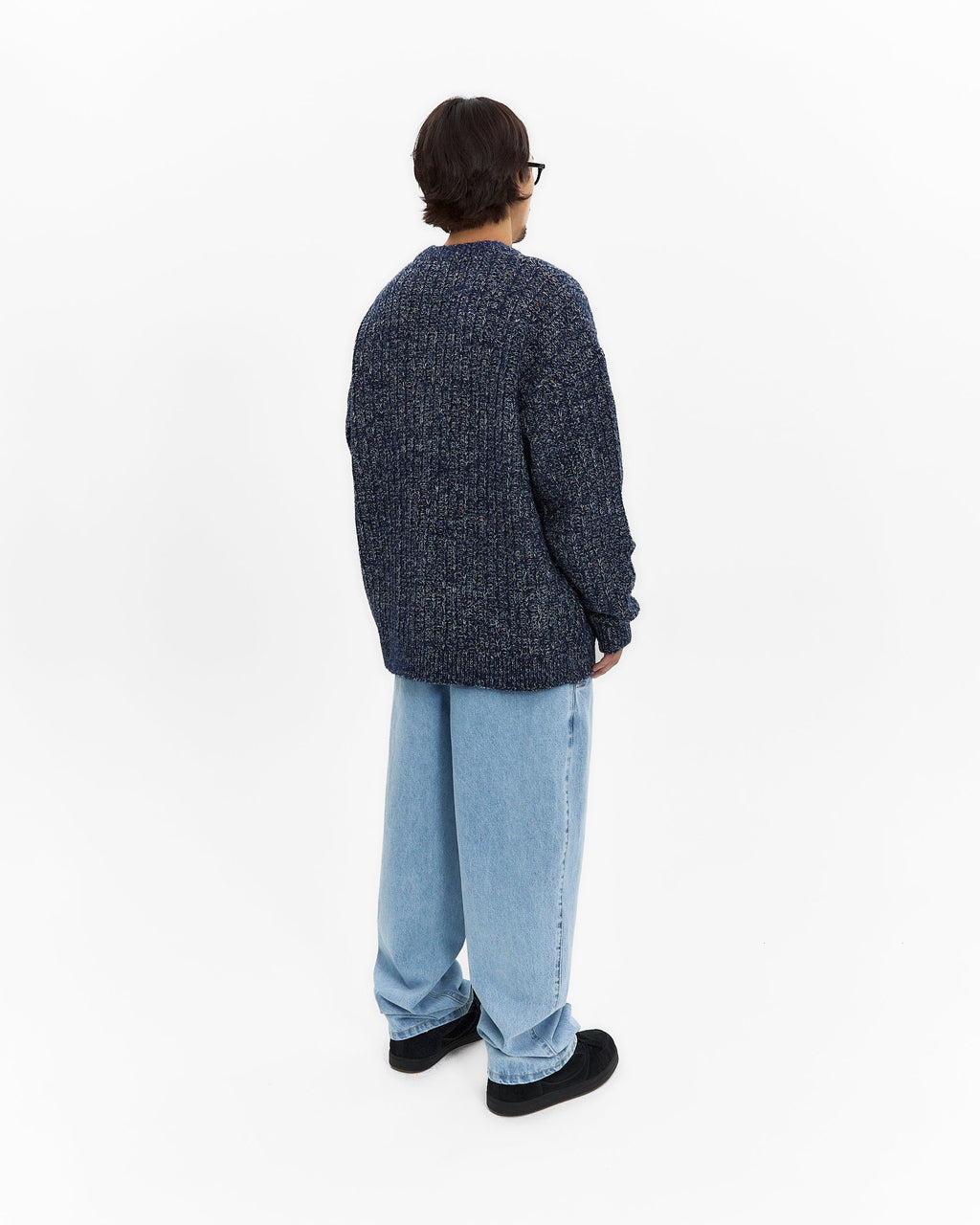 yeseyesee - Speckle Yarn Knit Cardigan (Blue) product image 8 | TRAB K-Fashion Australia