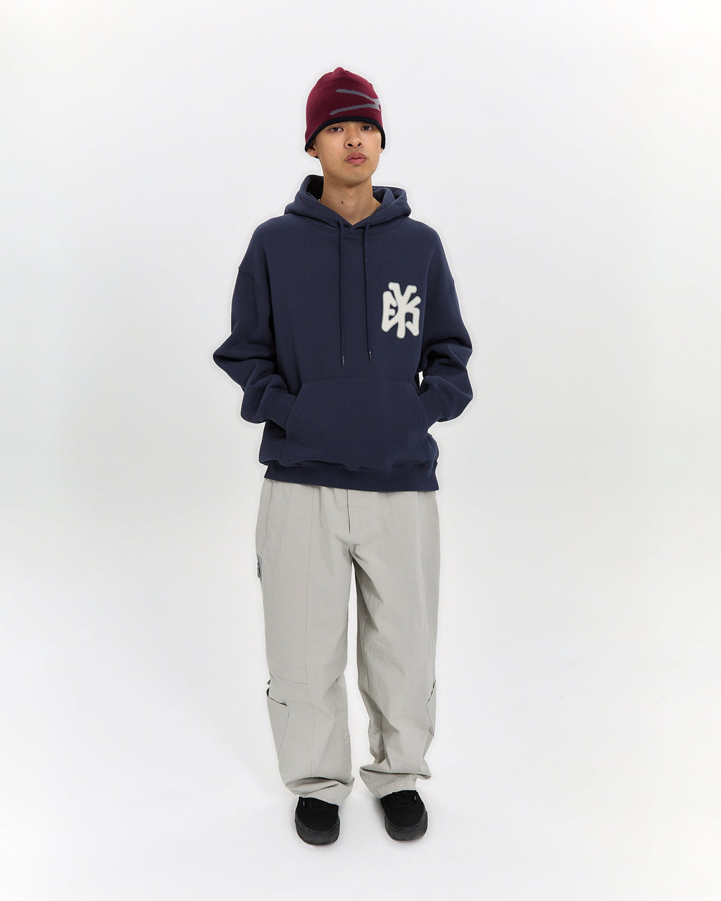 yeseyesee - Y.E.S Athlete Logo Hoodie (Light Navy) product image 10 | TRAB K-Fashion Australia