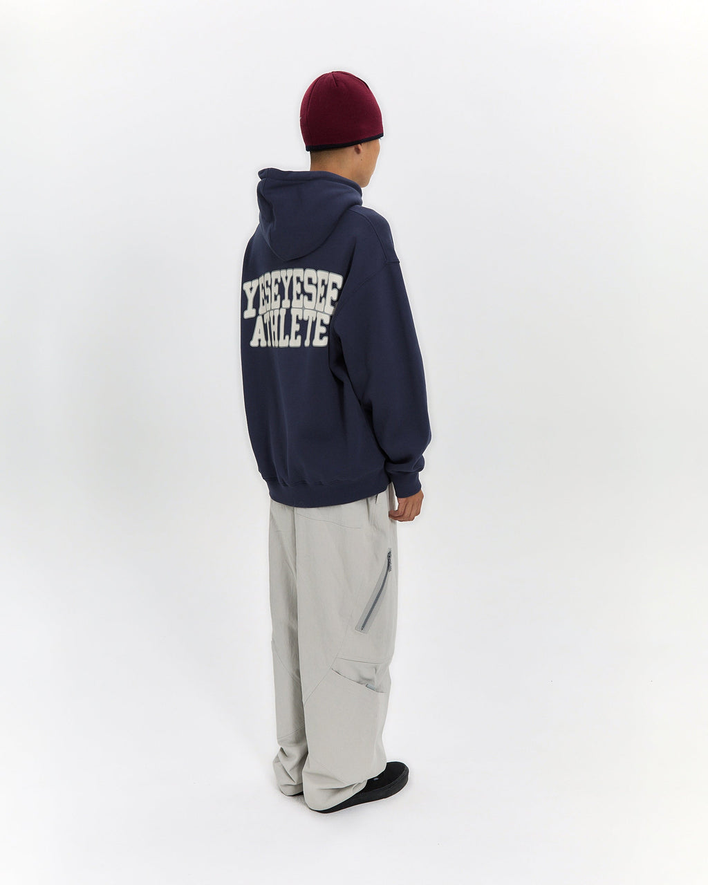 yeseyesee - Y.E.S Athlete Logo Hoodie (Light Navy) product image 12 | TRAB K-Fashion Australia