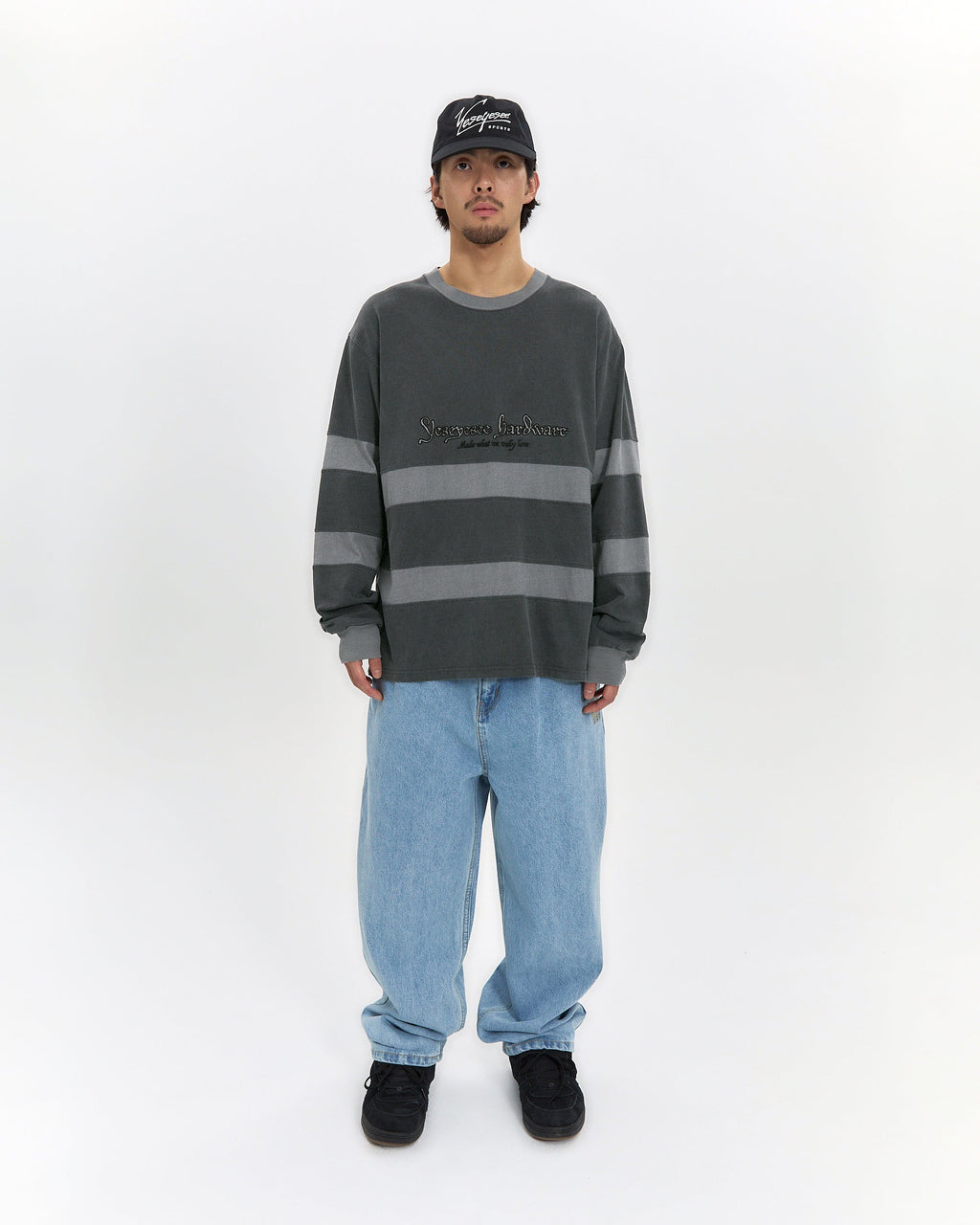yeseyesee - Pigment Stripe L/S (Charcoal) product image 7 | TRAB K-Fashion Australia