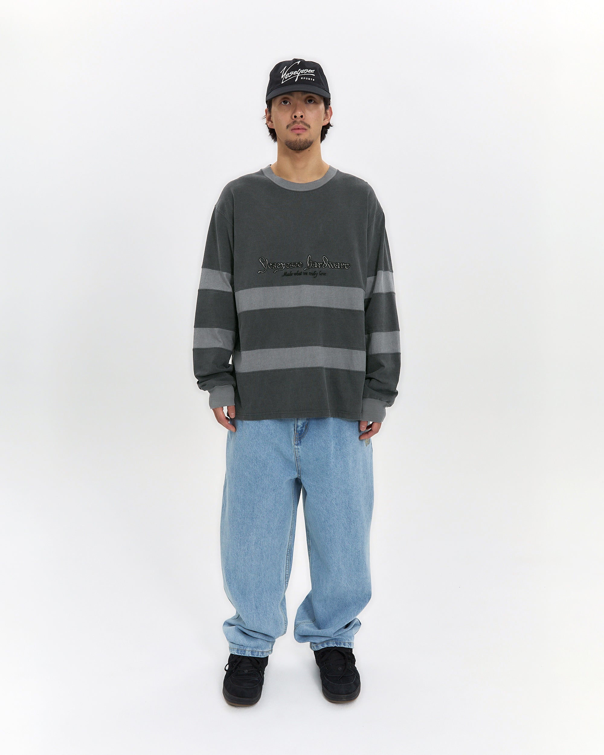yeseyesee - Pigment Stripe L/S (Charcoal) product image 7 | TRAB K-Fashion Australia
