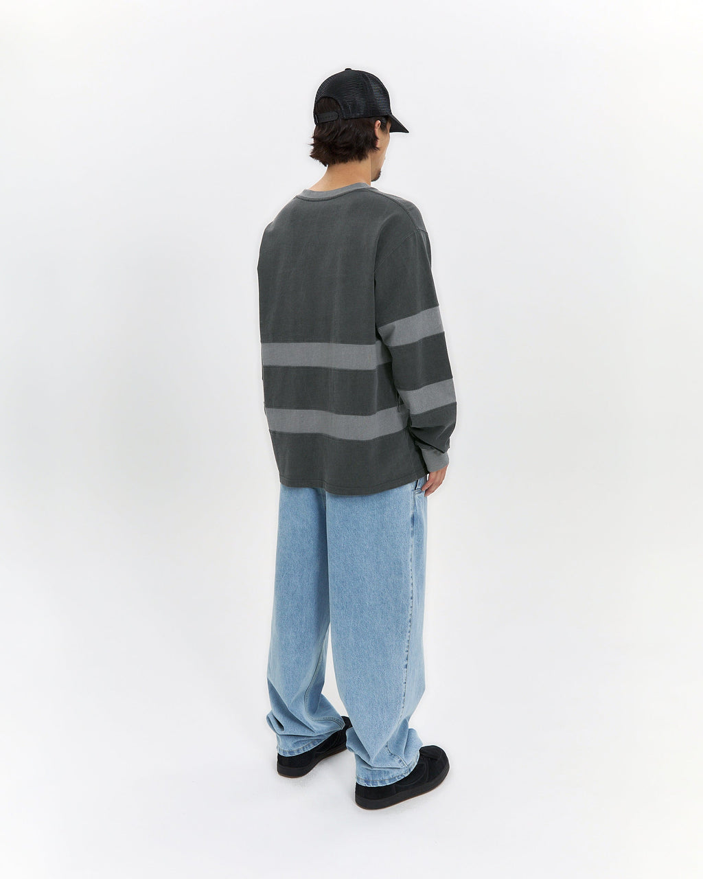 yeseyesee - Pigment Stripe L/S (Charcoal) product image 9 | TRAB K-Fashion Australia