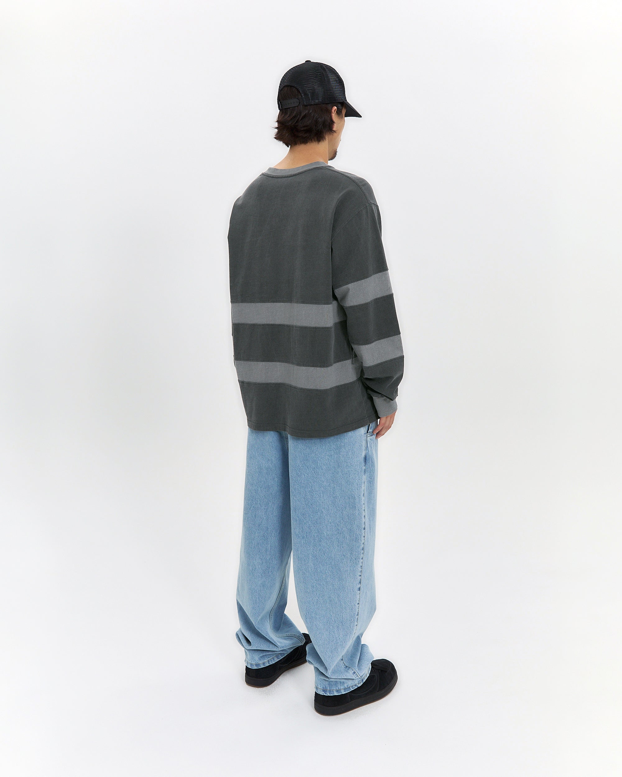 yeseyesee - Pigment Stripe L/S (Charcoal) product image 9 | TRAB K-Fashion Australia