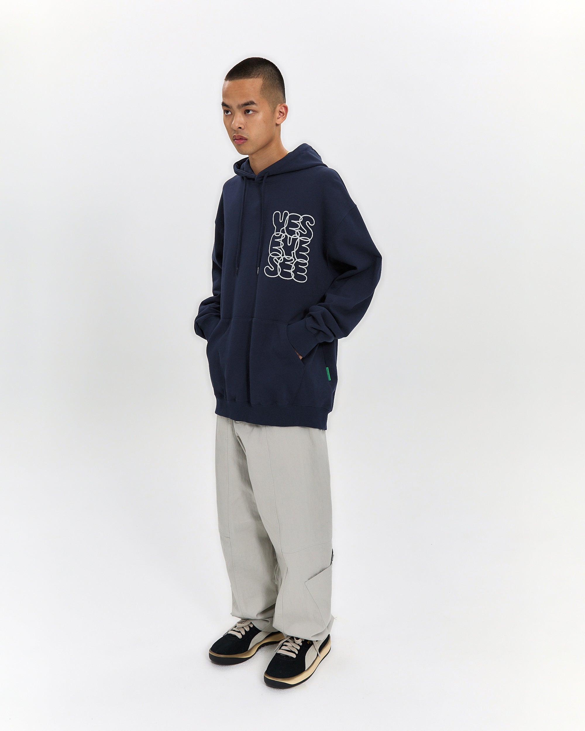 yeseyesee - C-Logo Hoodie (Navy) product image 8 | TRAB K-Fashion Australia