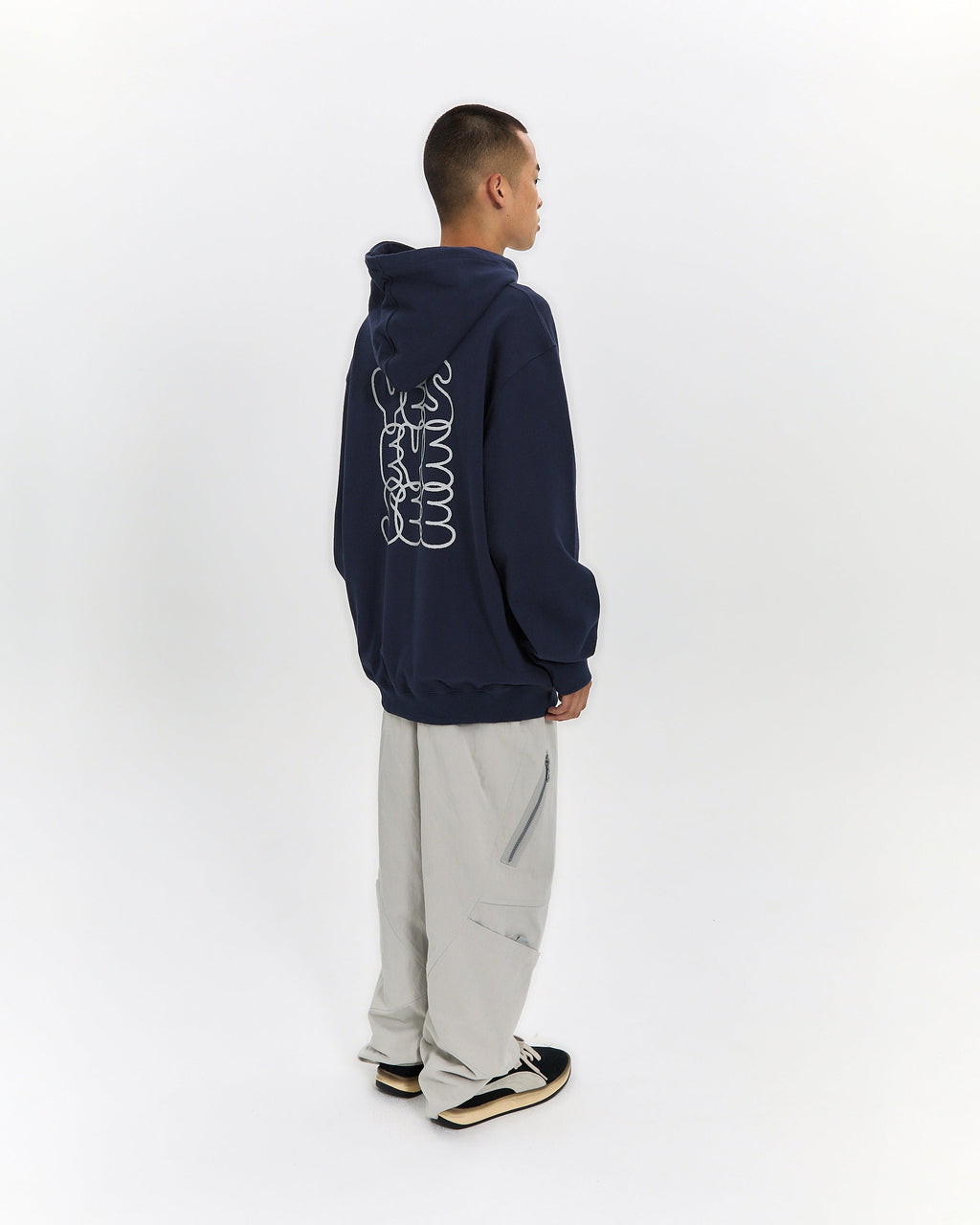 yeseyesee - C-Logo Hoodie (Navy) product image 9 | TRAB K-Fashion Australia